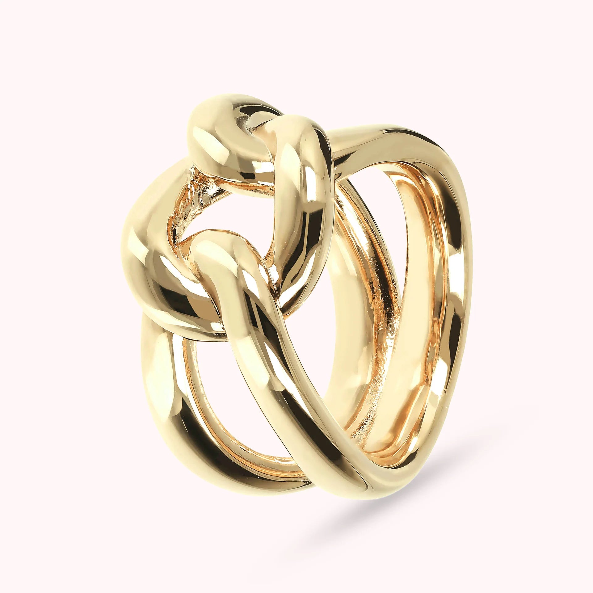 Bague Dorée Tressée - Occasion, Sans Marque