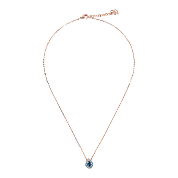 Forzatina Chain Necklace with Drop Pendant in Cubic Zirconia