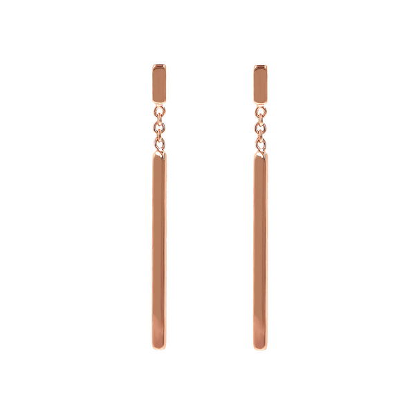 Wire Pendant Earrings with Bar