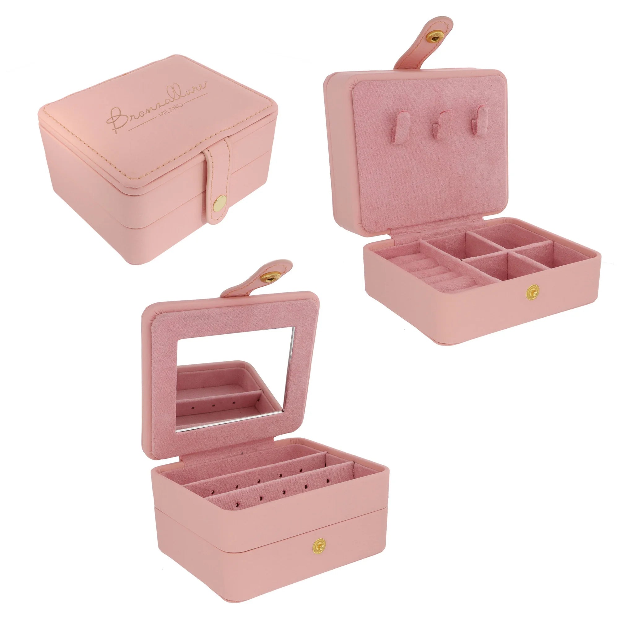 Portagioie Bronzallure - Similpelle Rosa - 155x90x55 mm