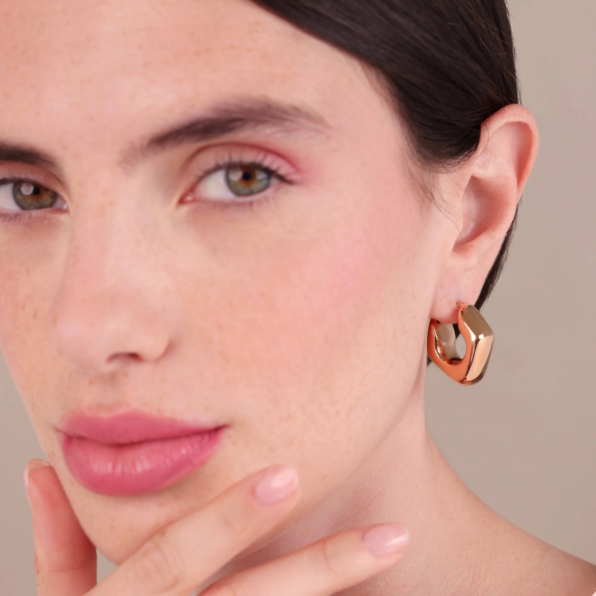 Electroformed Rhombus Earrings
