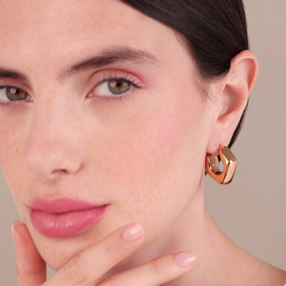 Electroformed Rhombus Earrings