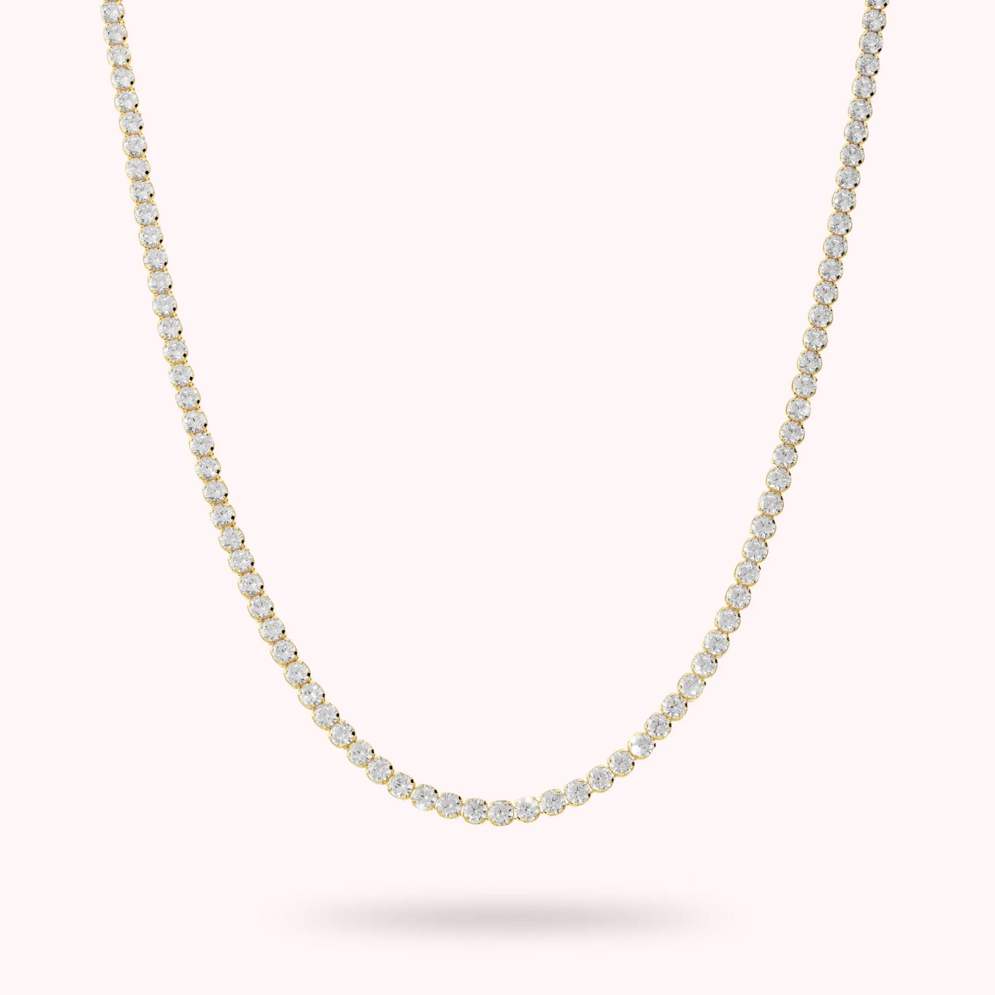 Tennis Choker Necklace with Cubic Zirconia