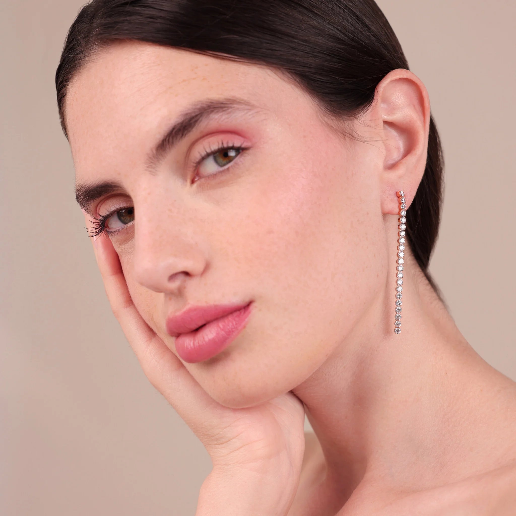 Orecchini Tennis con Cubic Zirconia