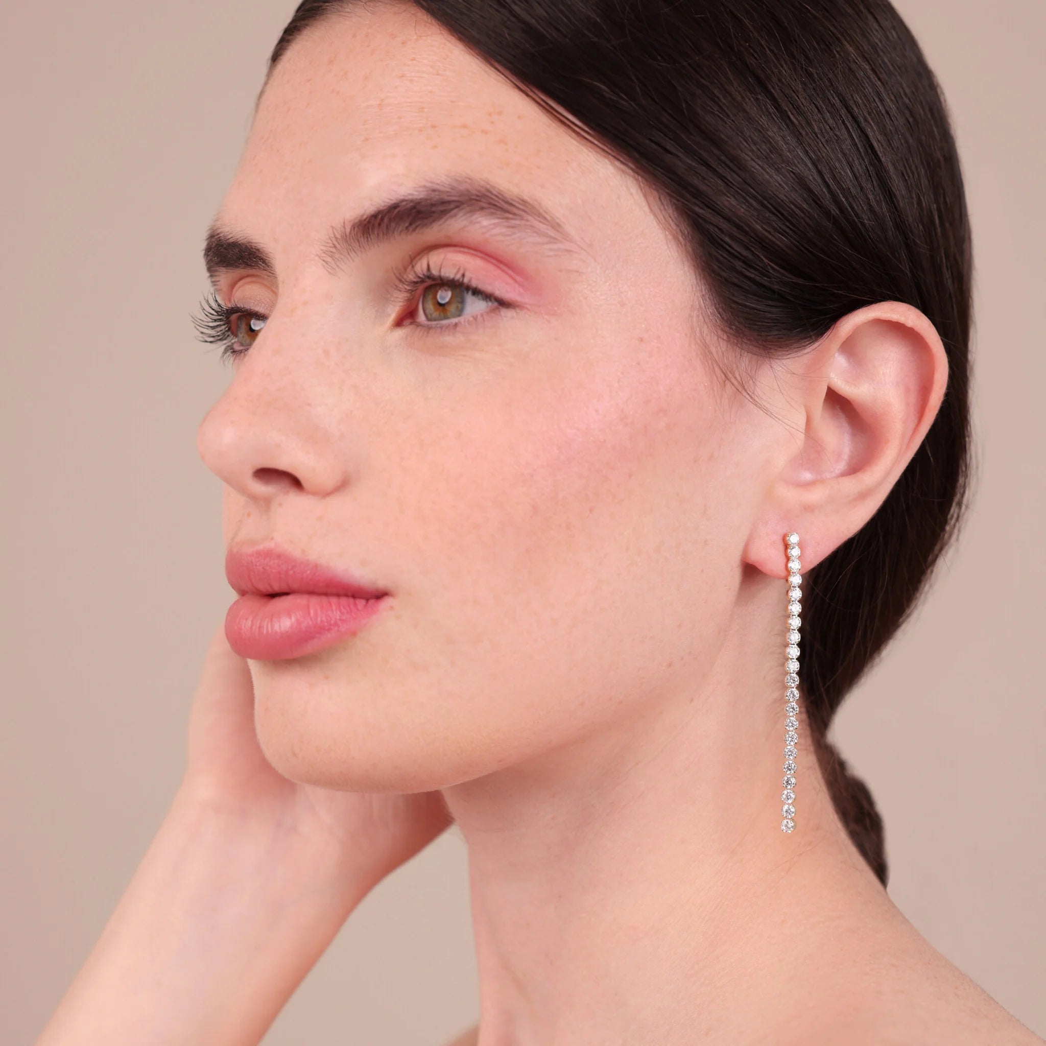 Tennis Earrings with Cubic Zirconia