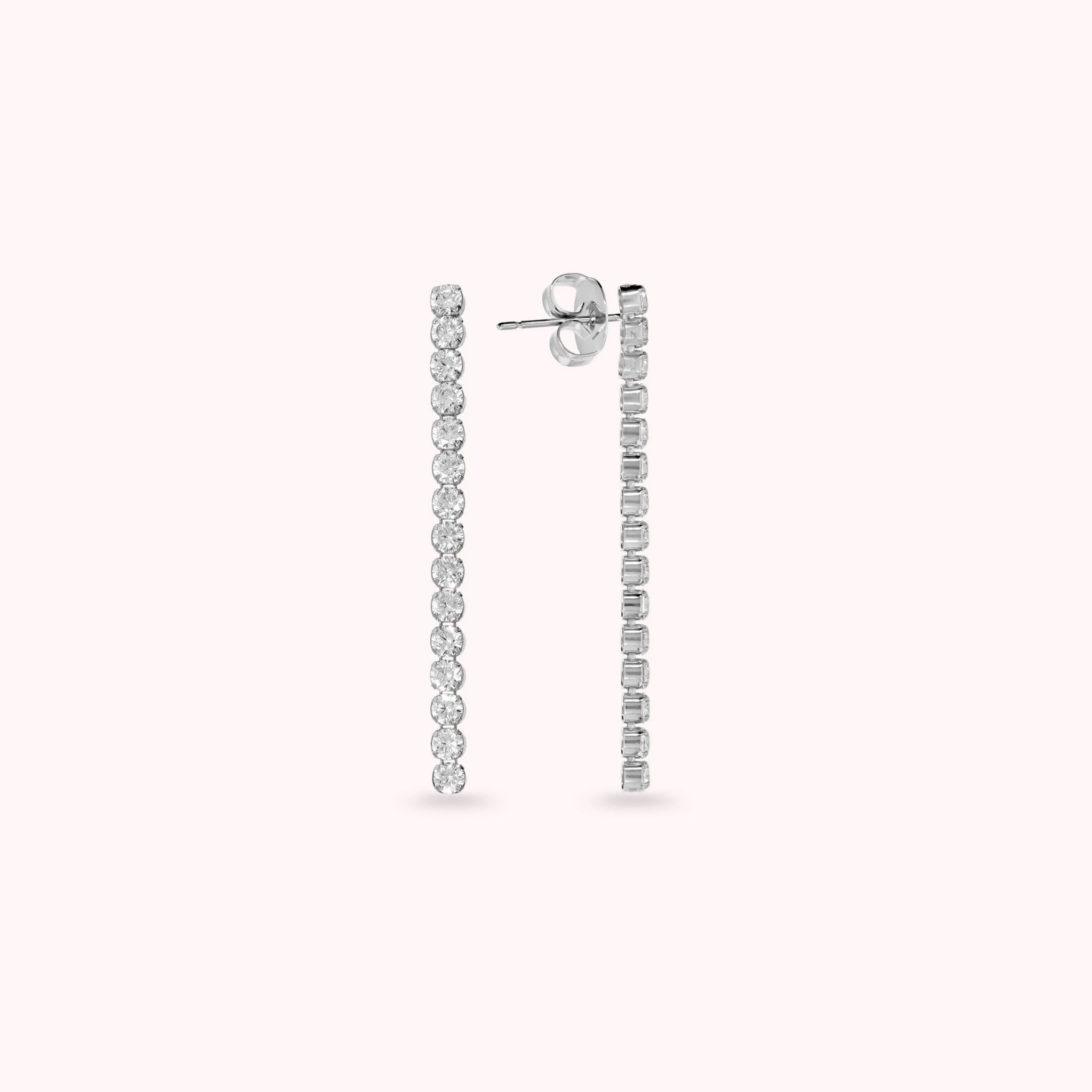 Orecchini Tennis con Cubic Zirconia