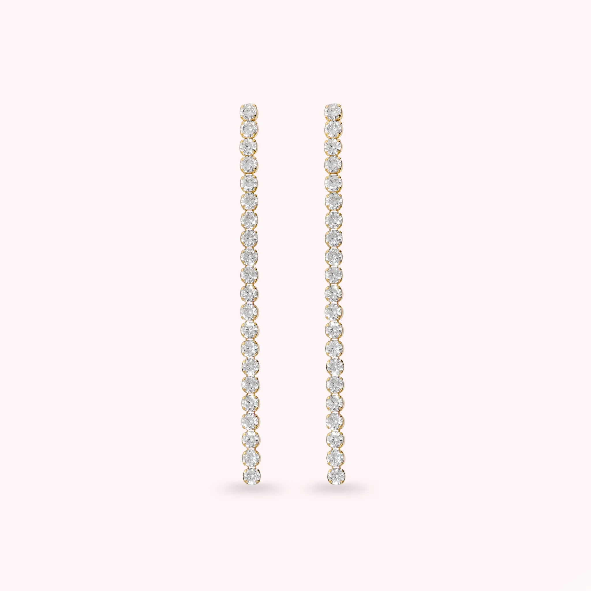 Tennis Earrings with Cubic Zirconia