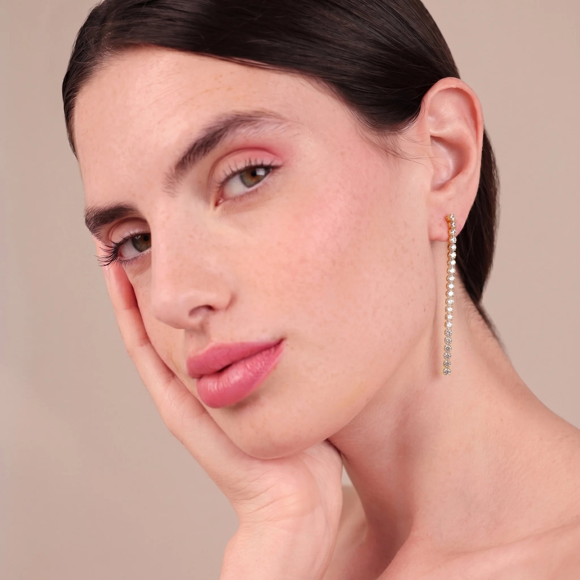 Orecchini Tennis con Cubic Zirconia