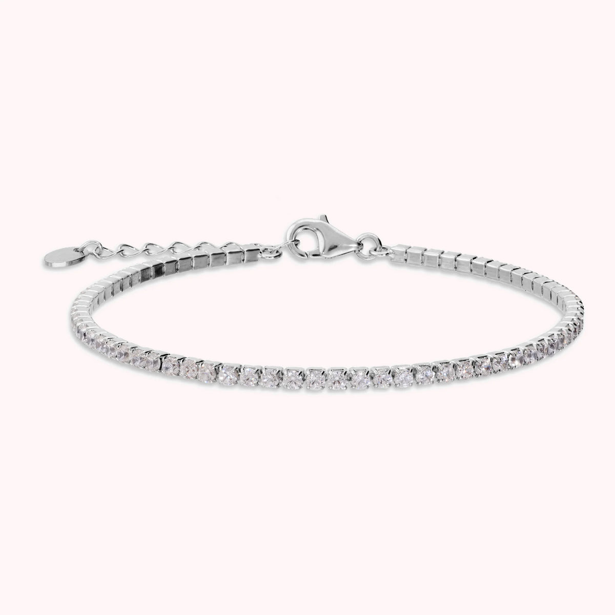 Glow Tennis Bracelet with White Cubic Zirconia