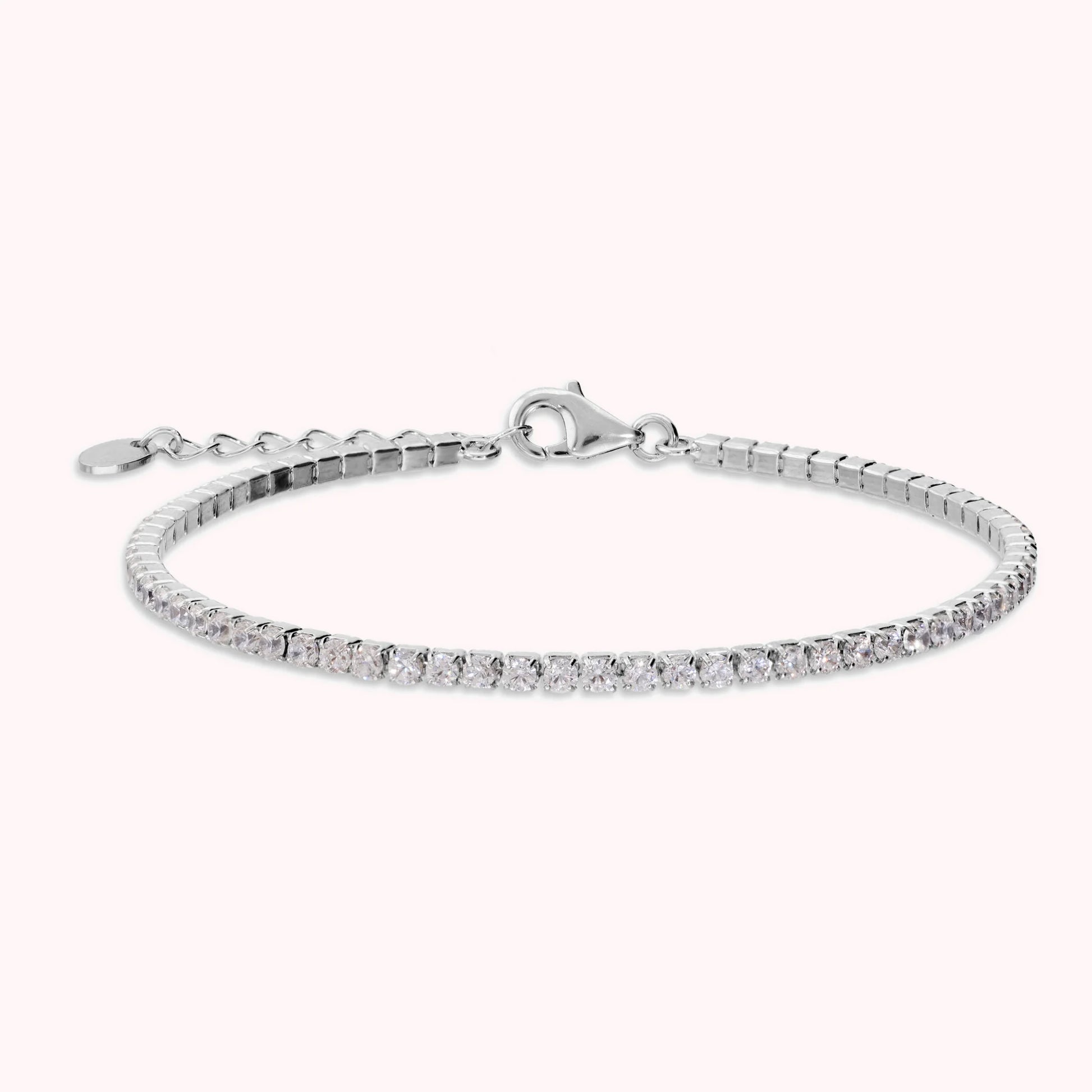 Bracciale Tennis Glow con Cubic Zirconia Bianche