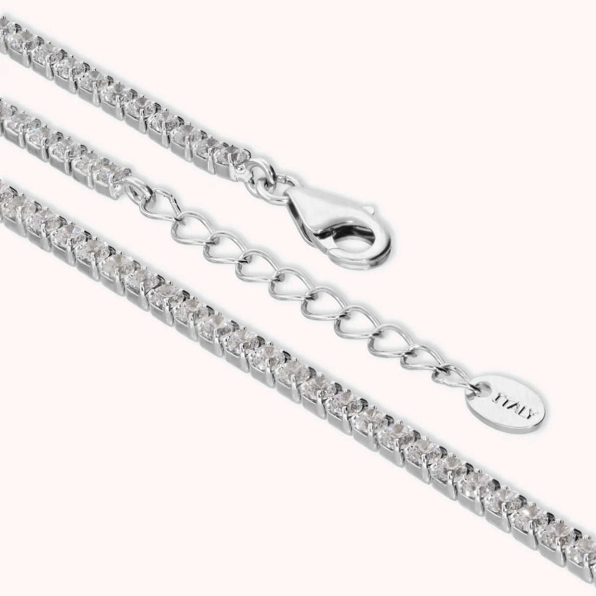 Glow Tennis Bracelet with White Cubic Zirconia