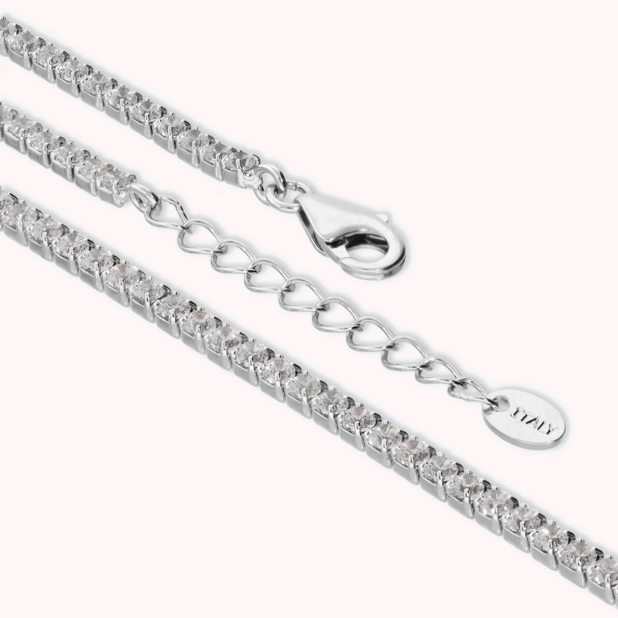 Tennis-Armband Glow mit weißen Cubic Zirkonia