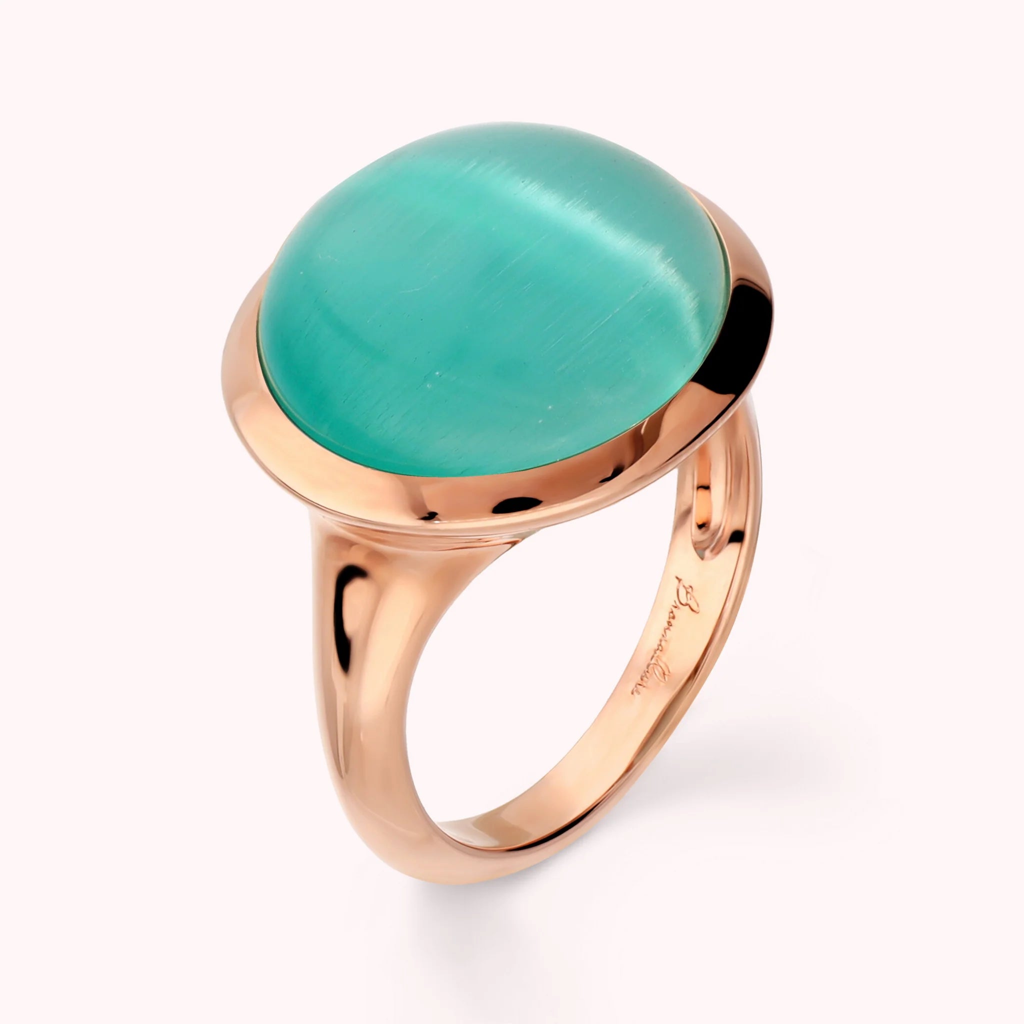 Cocktail Ring with Cat's Eye Effect Stone