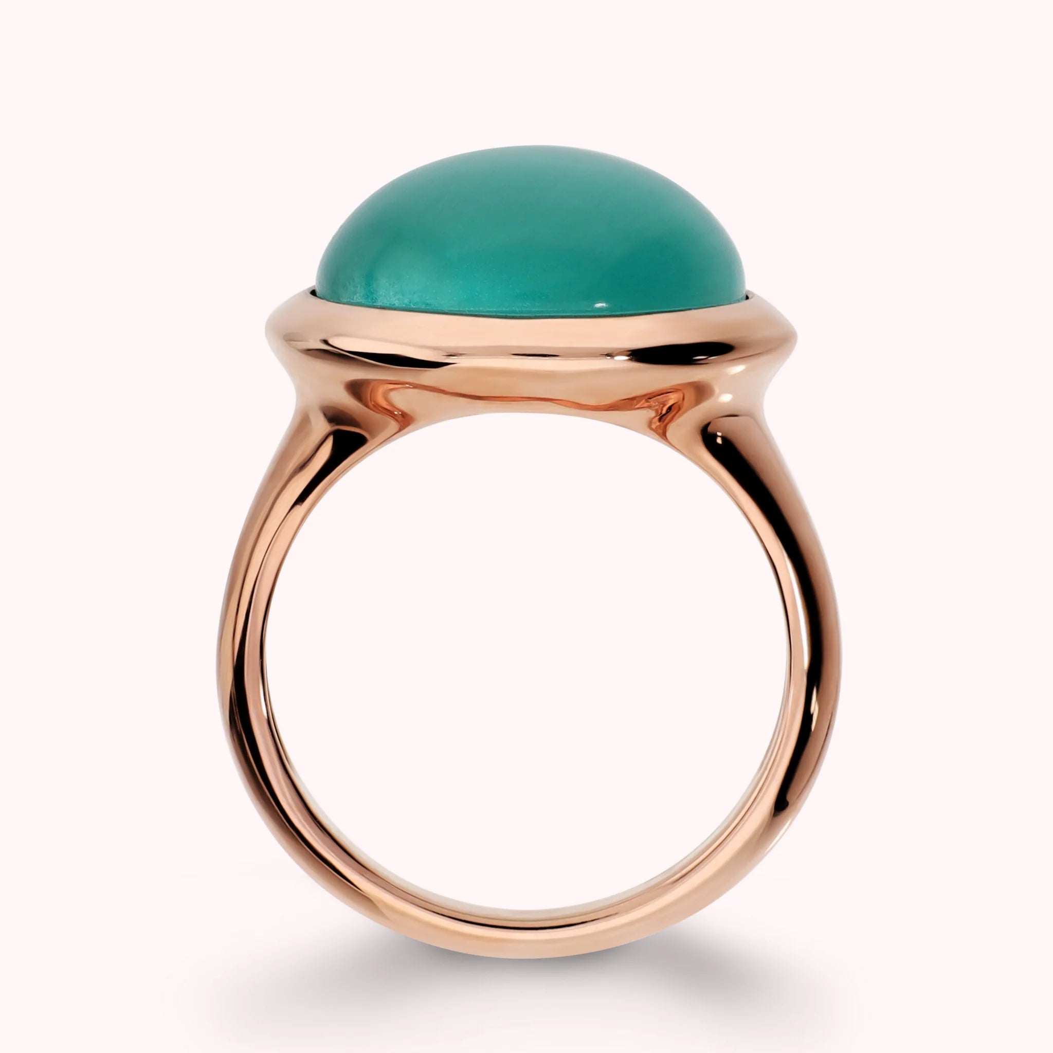 Anello Cocktail con Pietra Effetto Occhio di Gatto