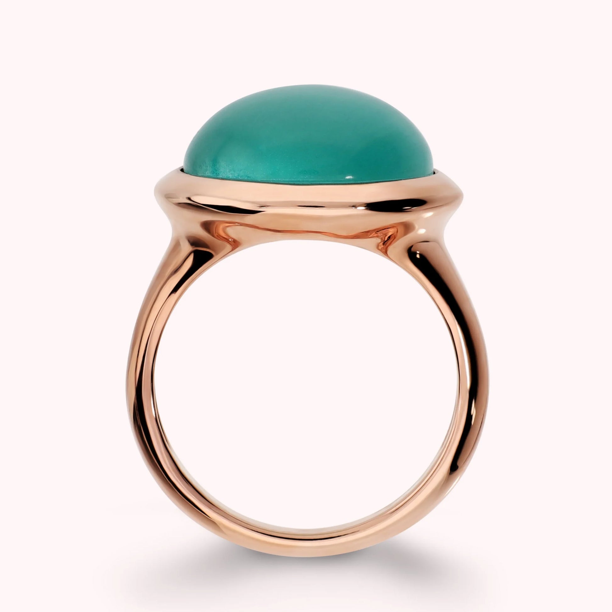 Anello Cocktail con Pietra Effetto Occhio di Gatto