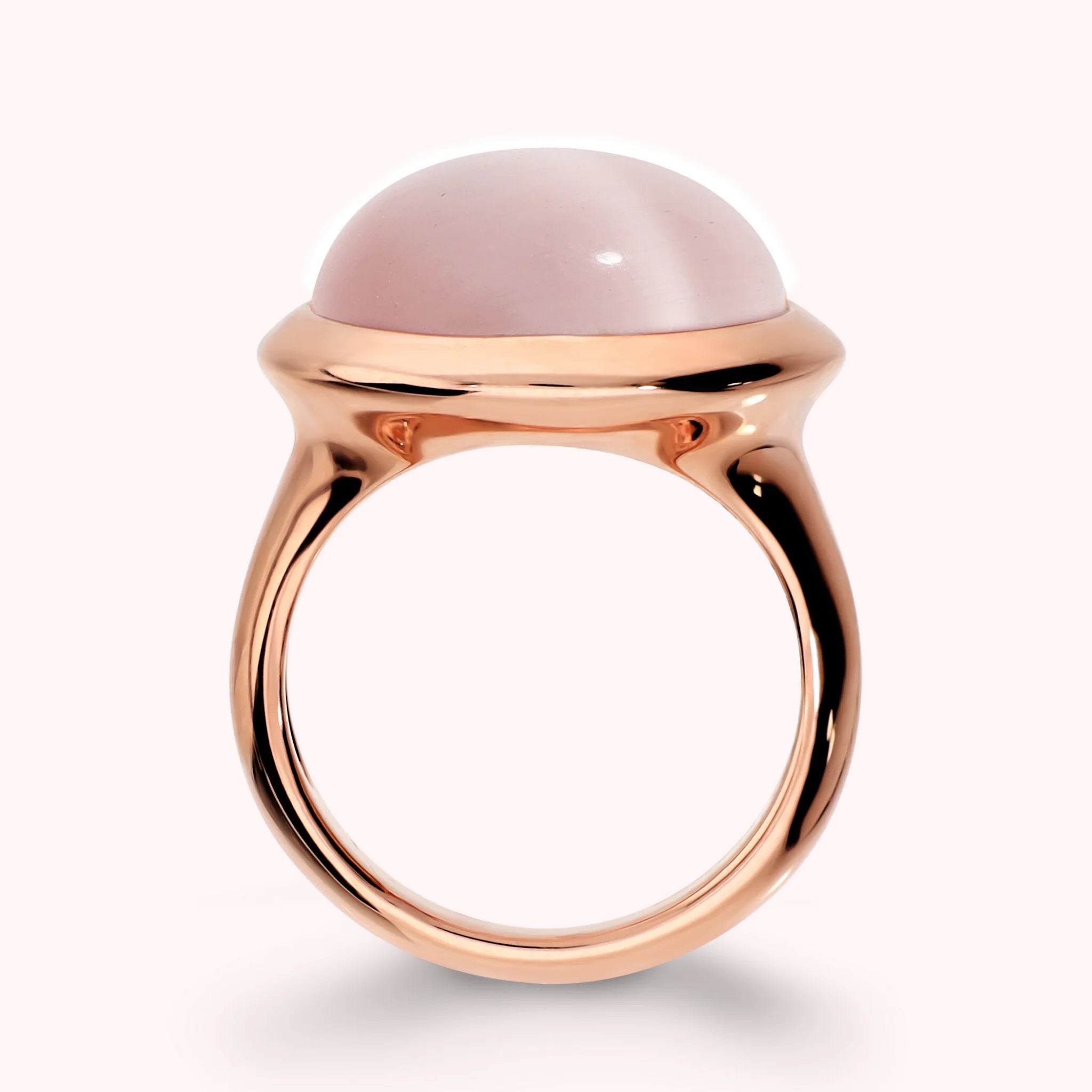 Anello Cocktail con Pietra Effetto Occhio di Gatto