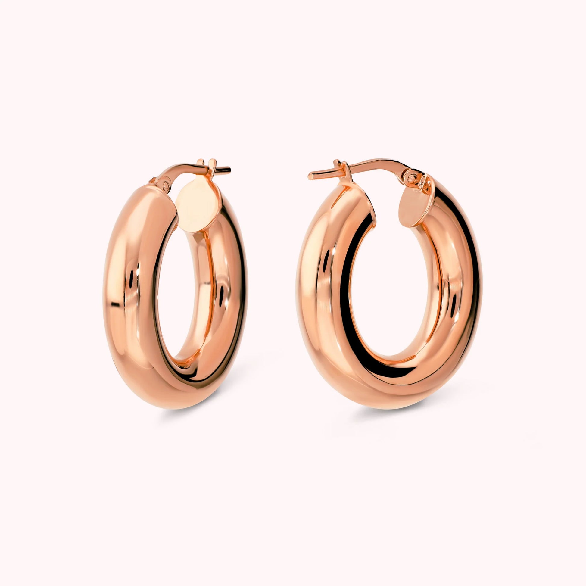 Shiny Oval Earrings 3cm