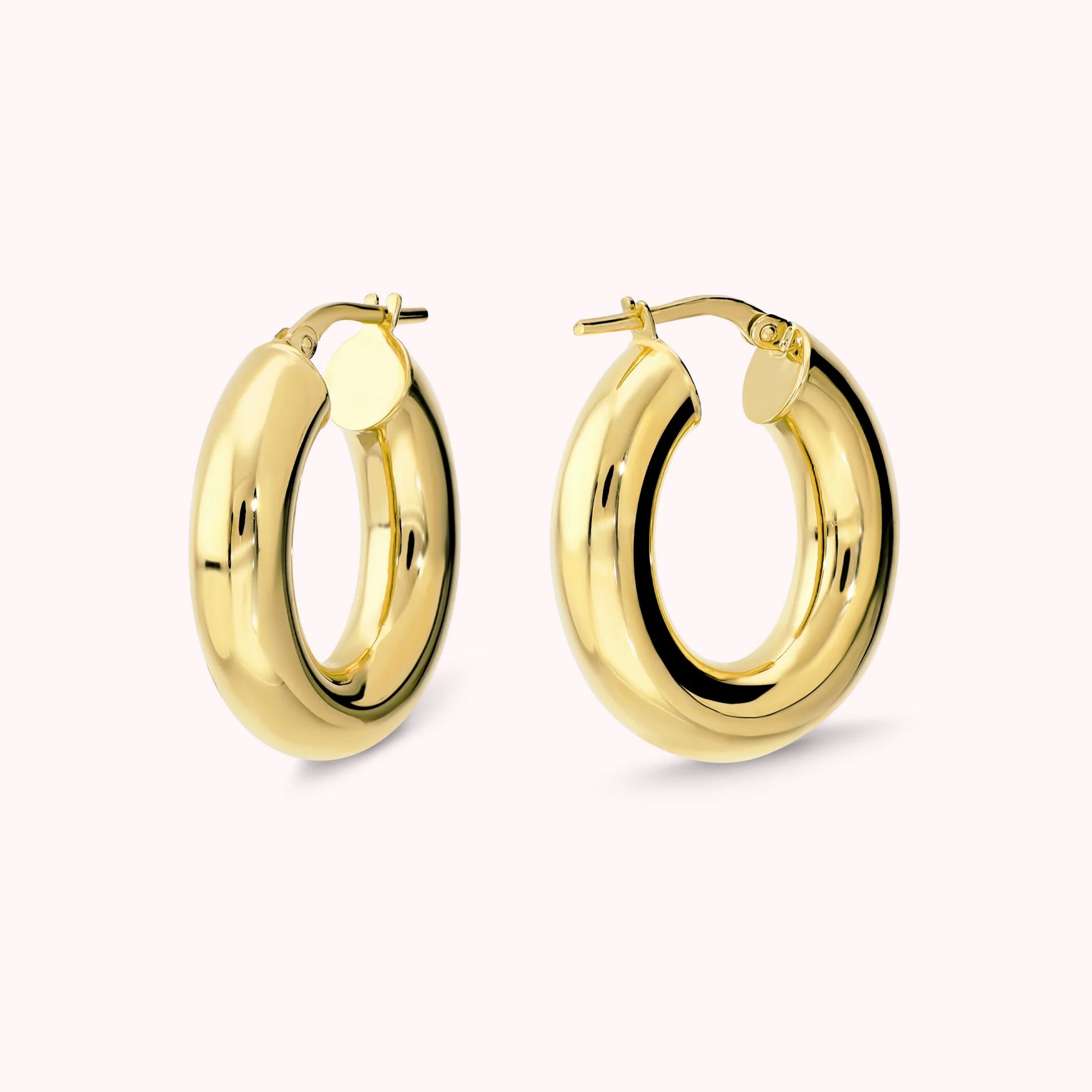 Shiny Oval Earrings 3cm
