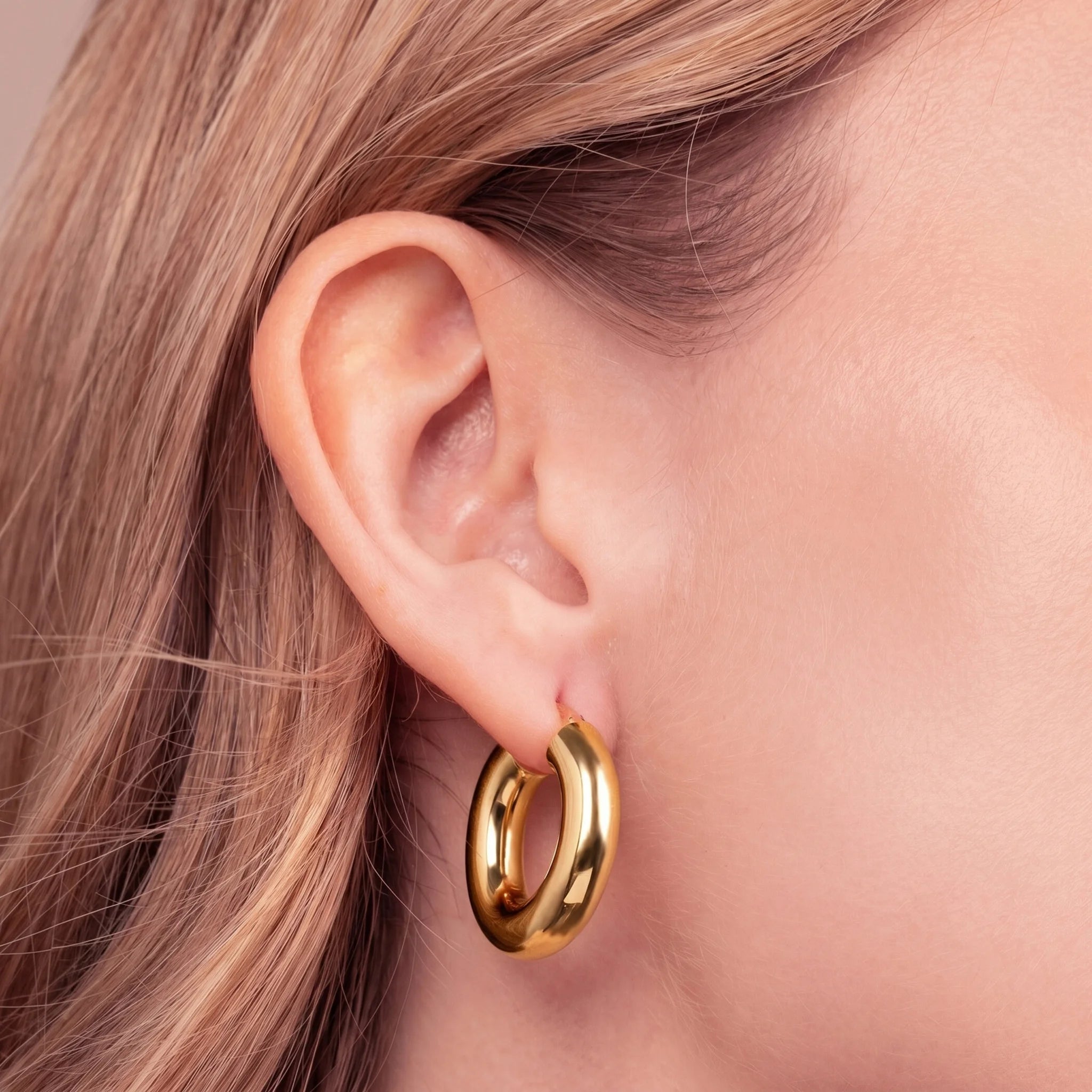 Polished Oval Earrings 3cm