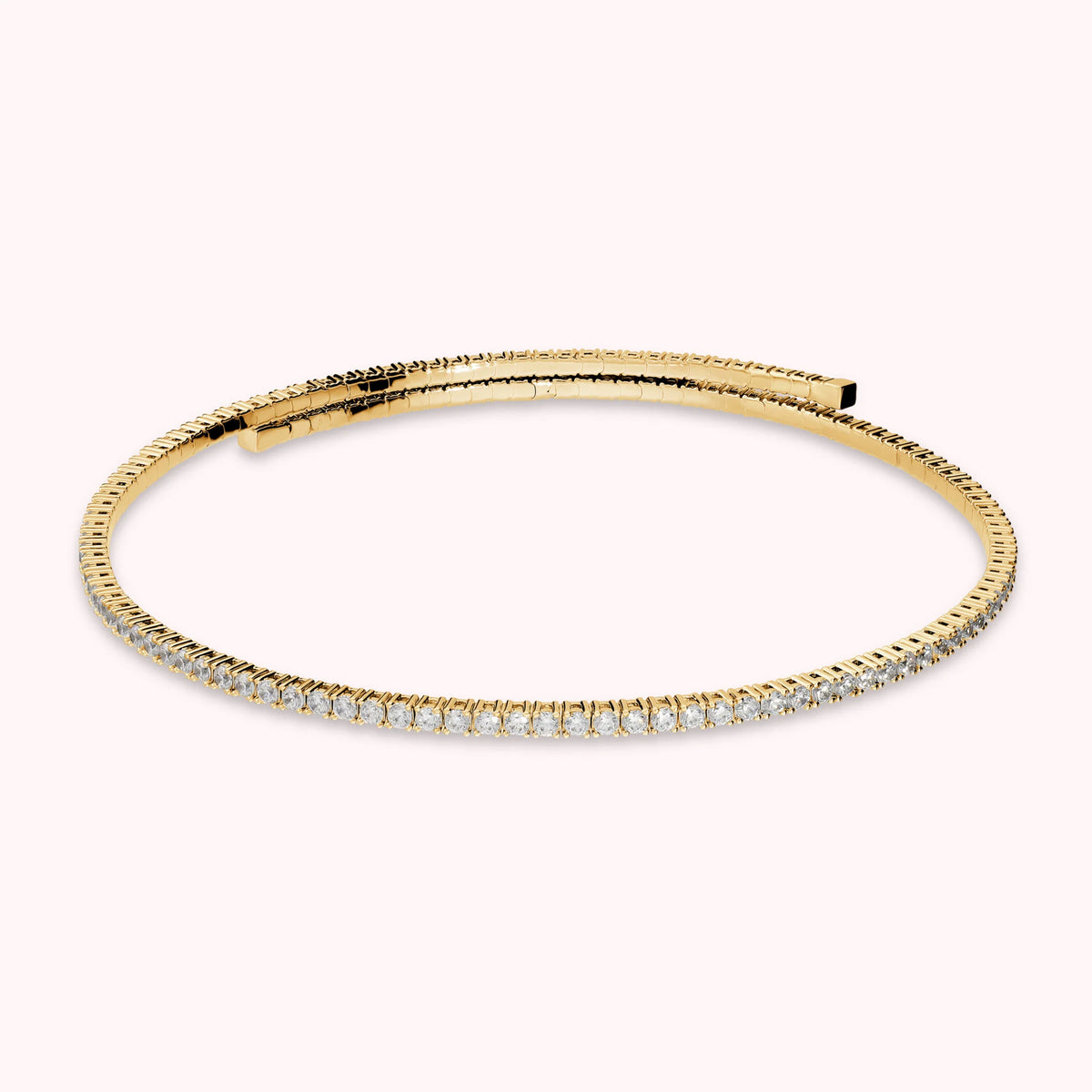 Collana Choker Tennis Memory con Cubic Zirconia Placcata Oro 18Kt