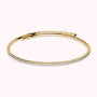 Collier ras-du-cou Tennis Memory en zircone cubique, plaqué or 18 carats