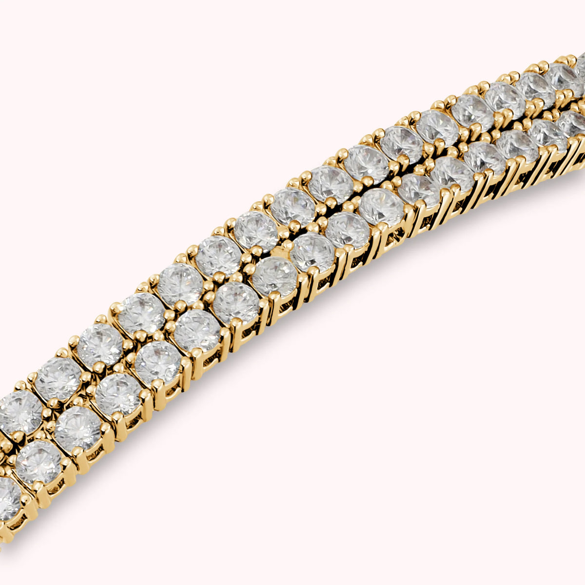 Collana Choker Tennis Memory con Cubic Zirconia Placcata Oro 18Kt