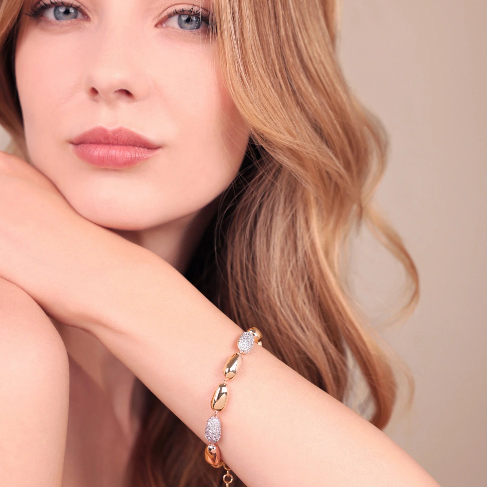Bracciale Pepita con Pavé di Cubic Zirconia
