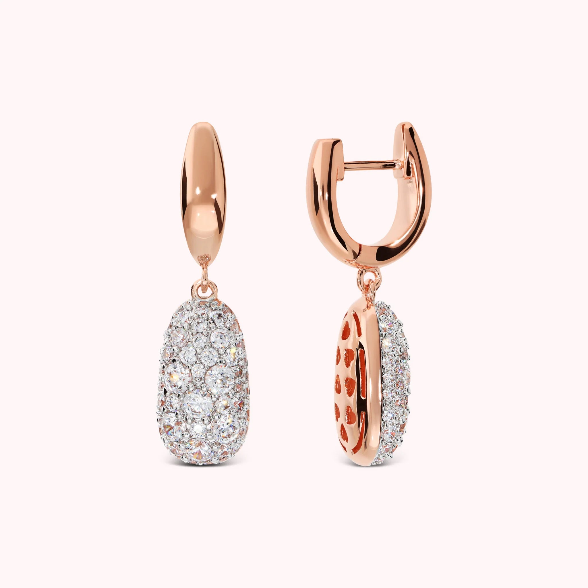 Pepita Earrings with Cubic Zirconia Pavé Pendant