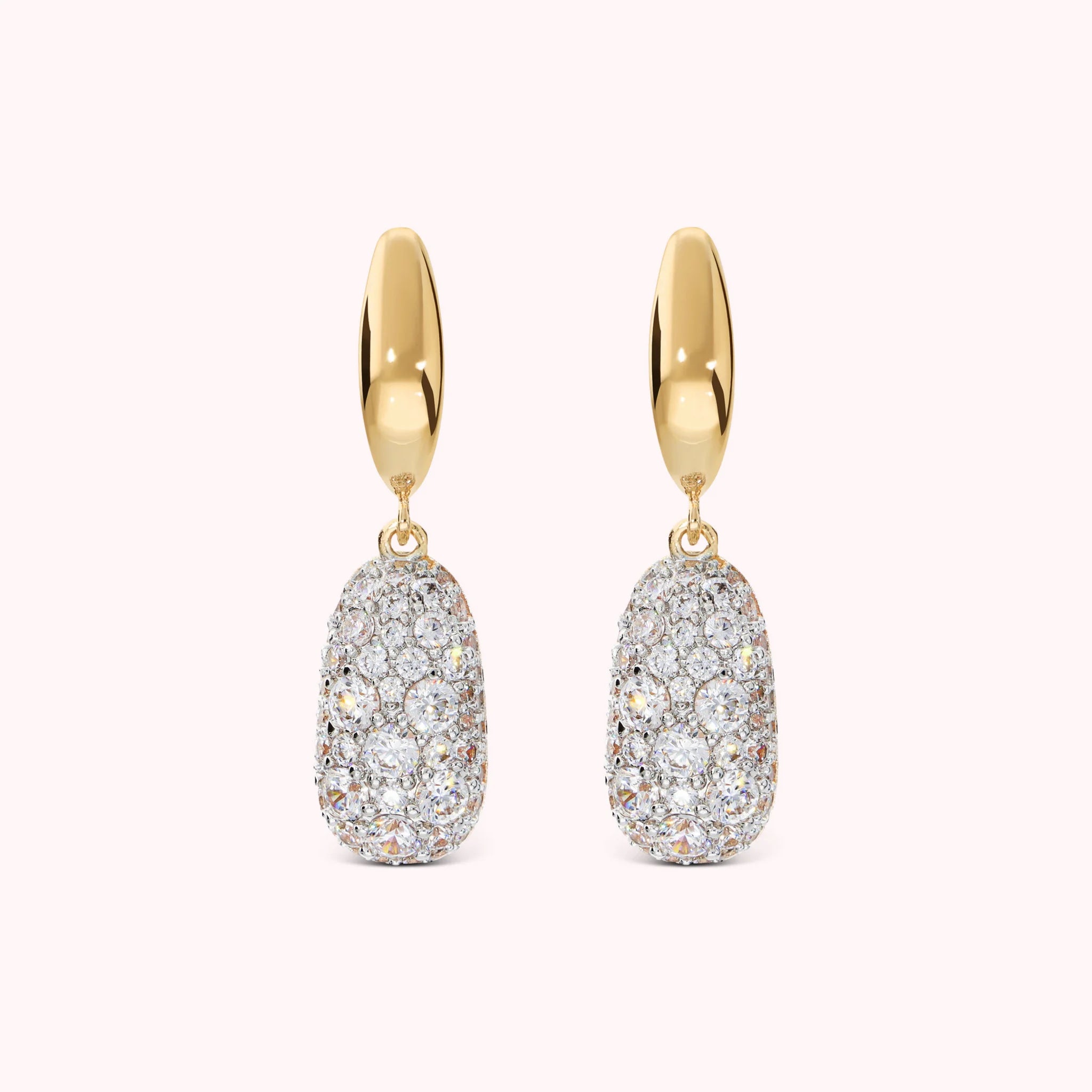 Pepita Earrings with Cubic Zirconia Pavé Pendant