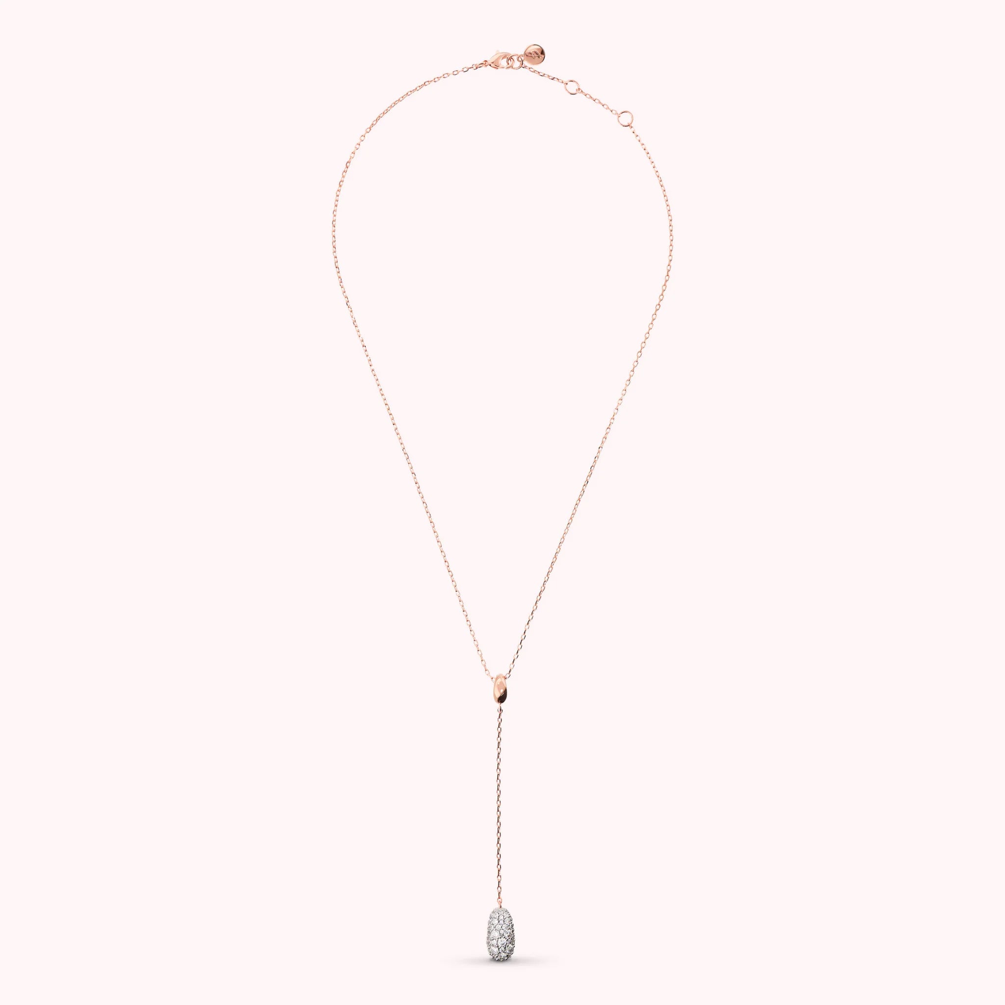 Collana Pepita a Cravatta con Pavé di Cubic Zirconia