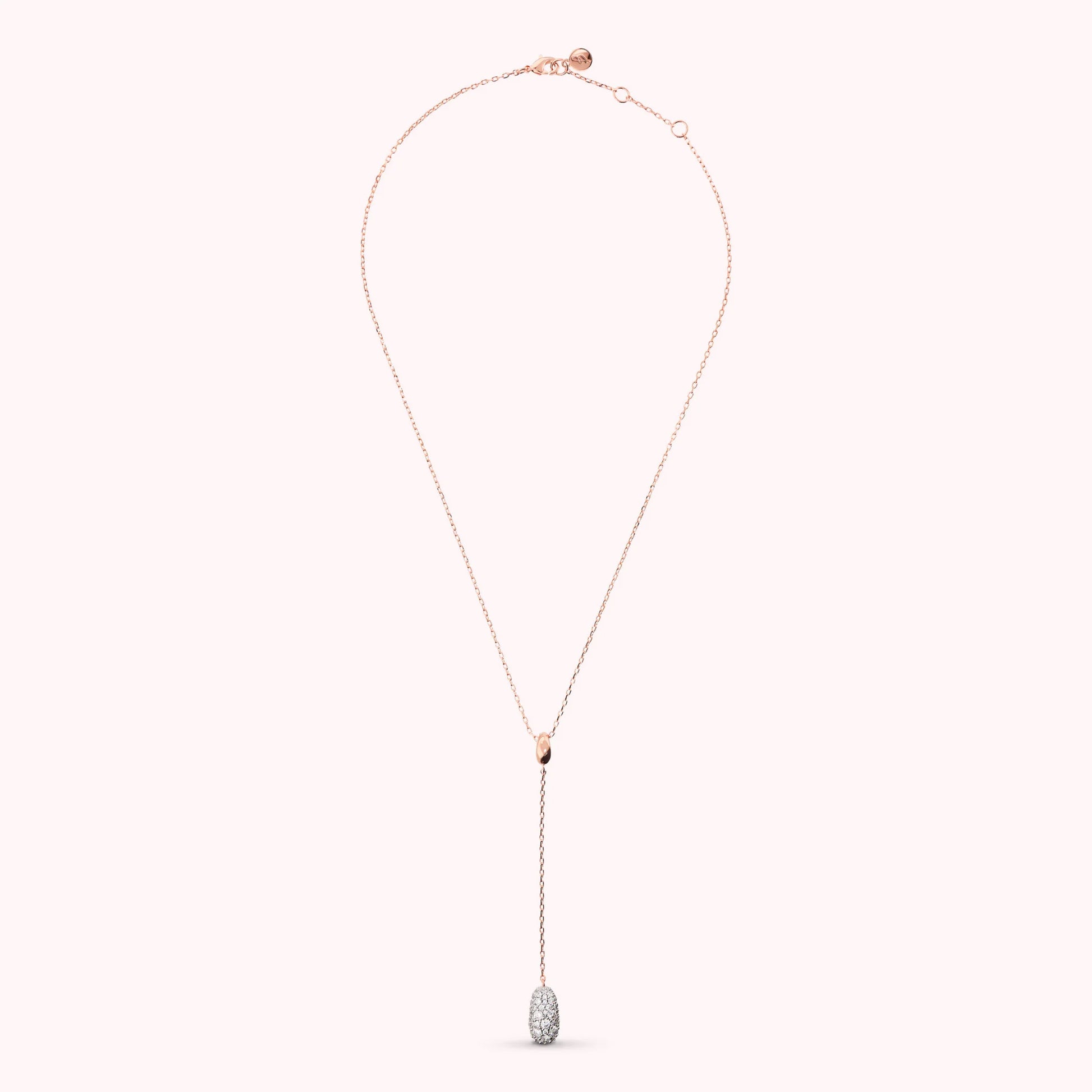 Collana Pepita a Cravatta con Pavé di Cubic Zirconia