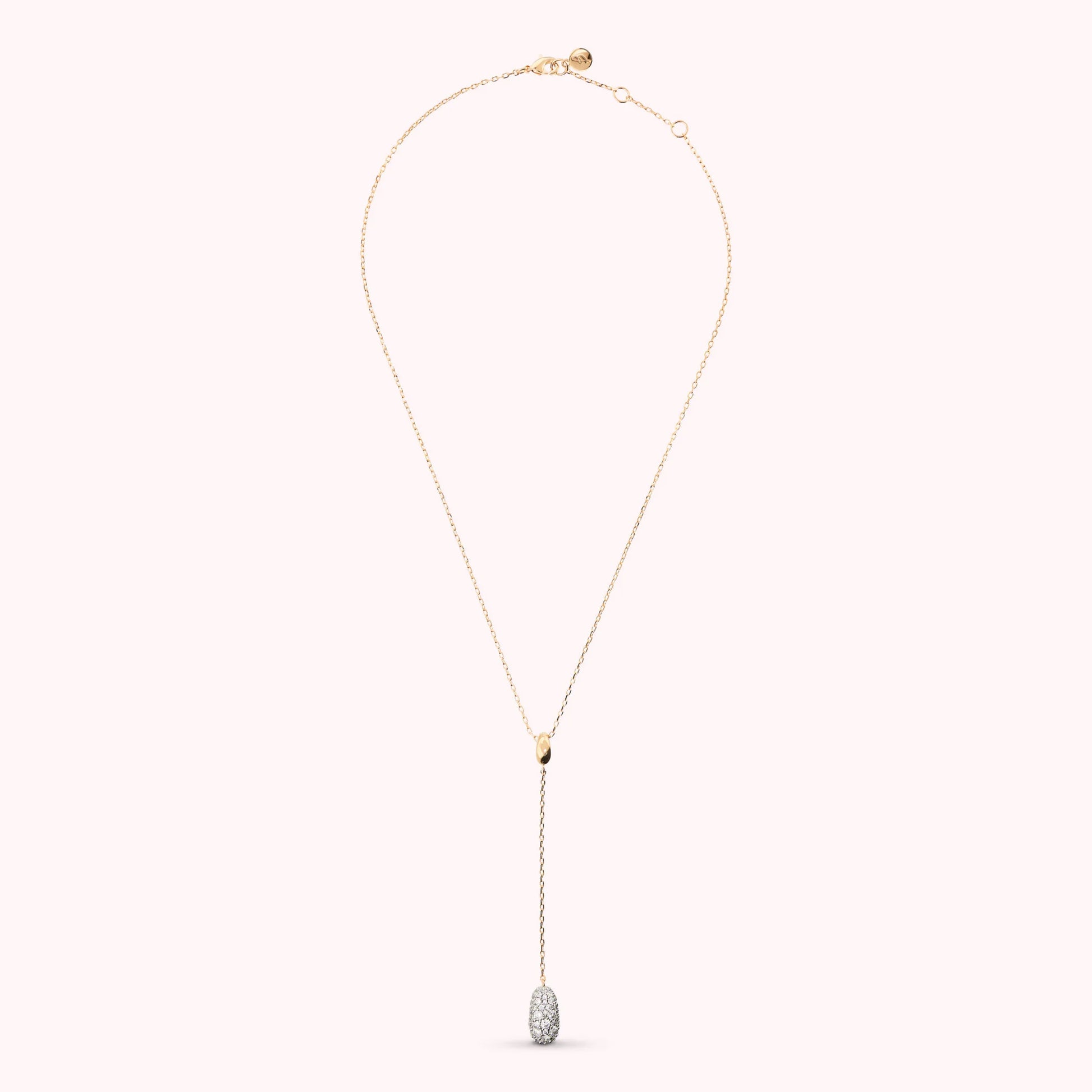 Collana Pepita a Cravatta con Pavé di Cubic Zirconia