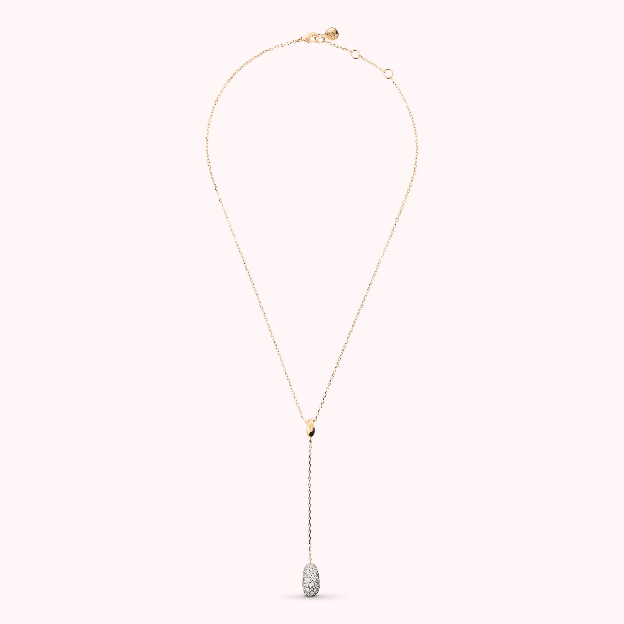 Collana Pepita a Cravatta con Pavé di Cubic Zirconia