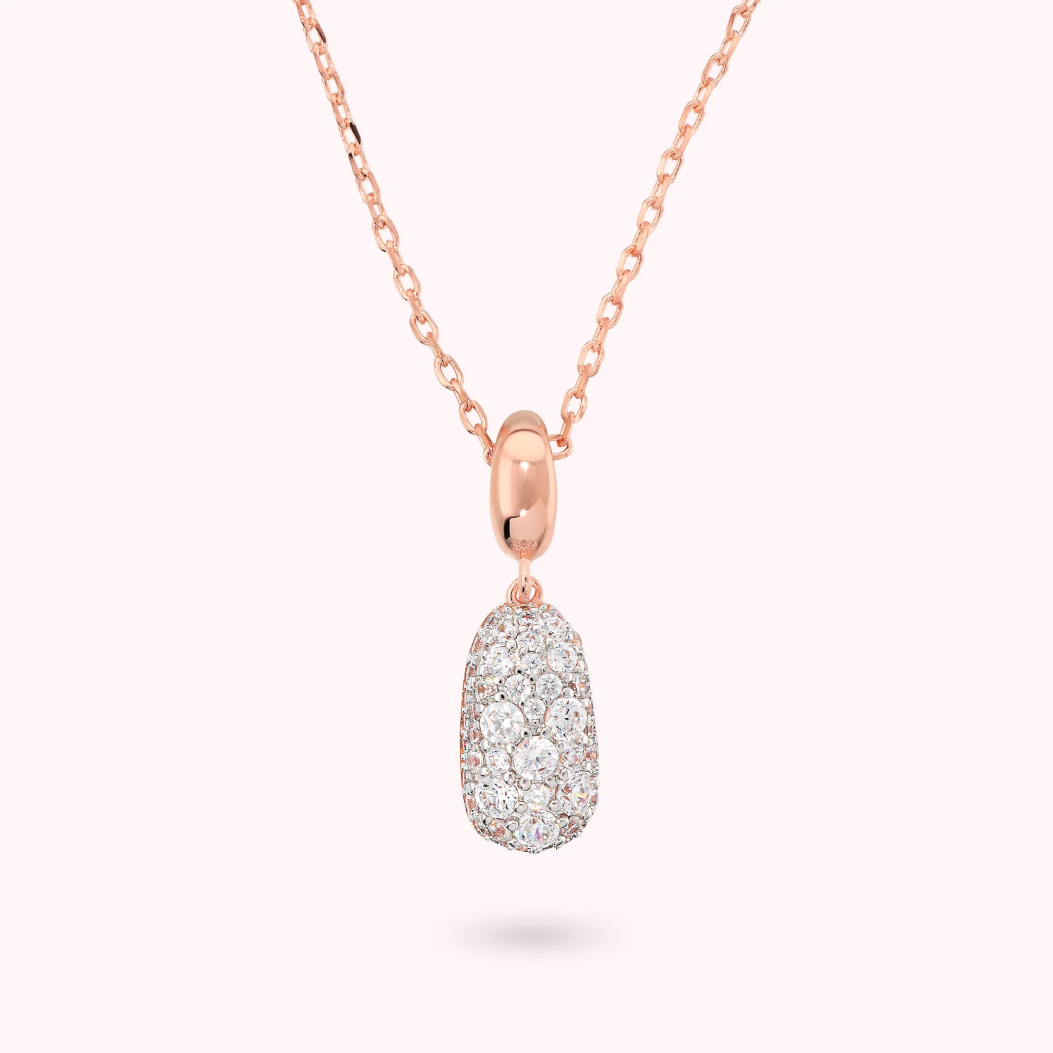 Collana Pepita con Ciondolo in Pavé di Cubic Zirconia