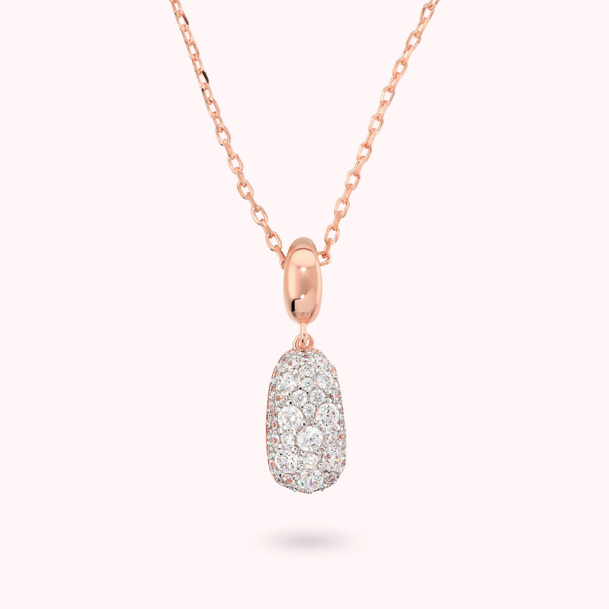 Pepita-Halskette mit Cubic Zirkonia Pavé-Anhänger