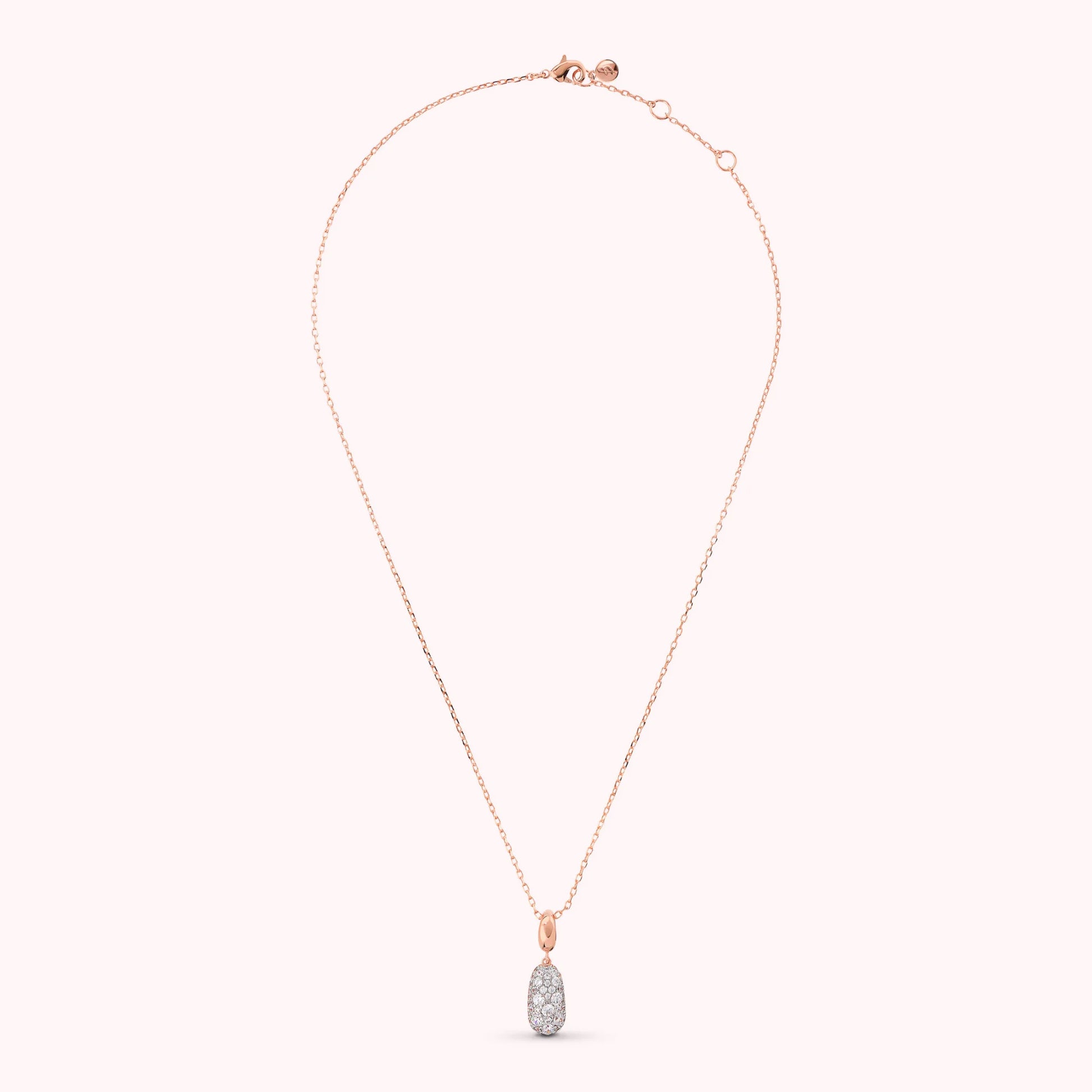 Pepita Necklace with Cubic Zirconia Pavé Pendant