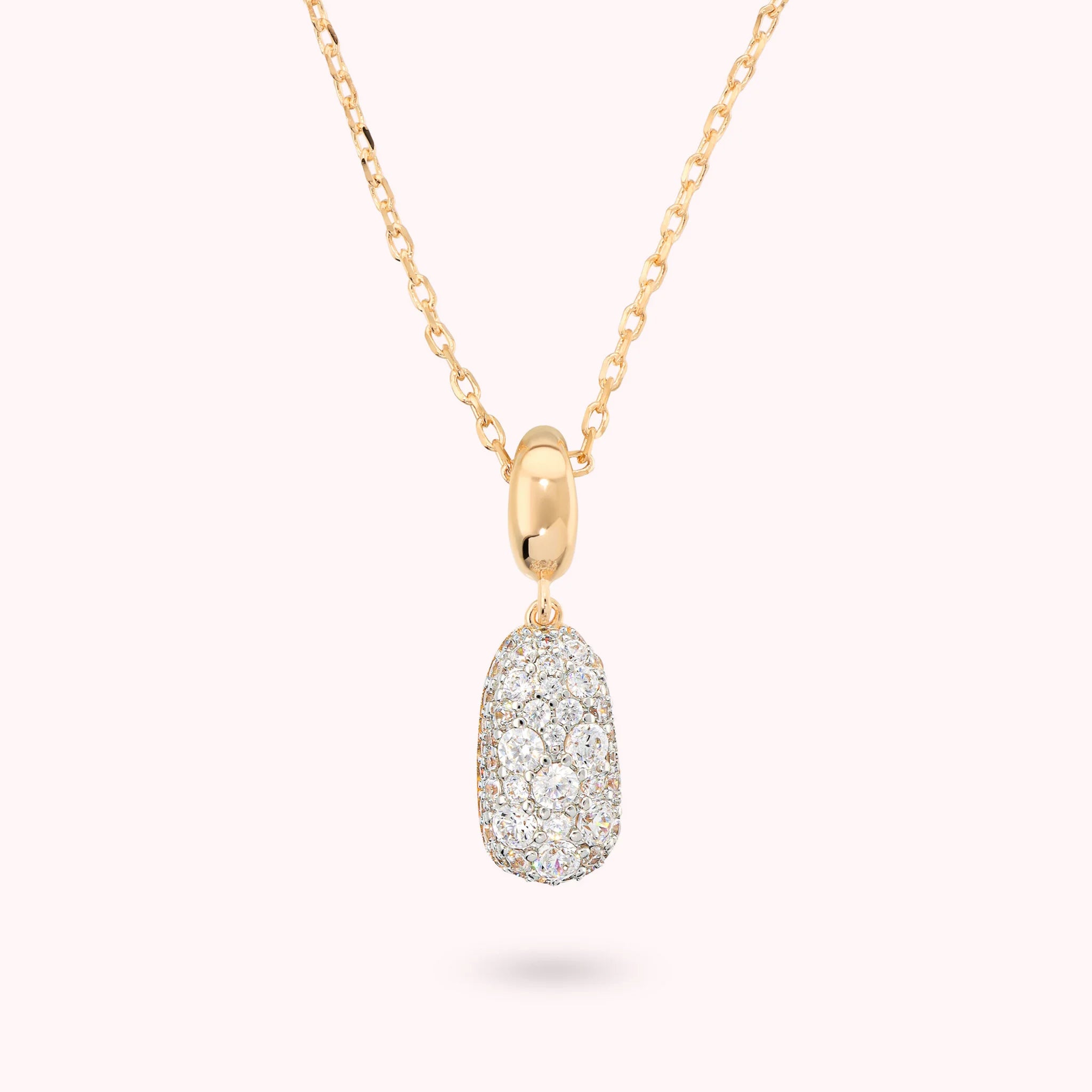 Collana Pepita con Ciondolo in Pavé di Cubic Zirconia