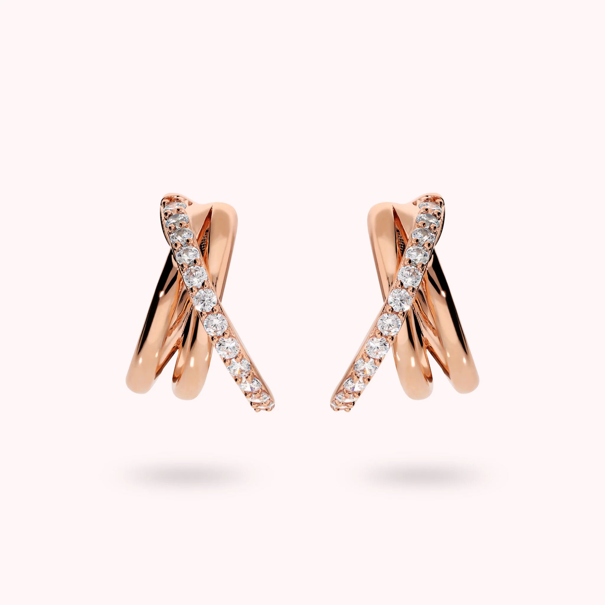 Orecchini Intreccio con Cubic Zirconia