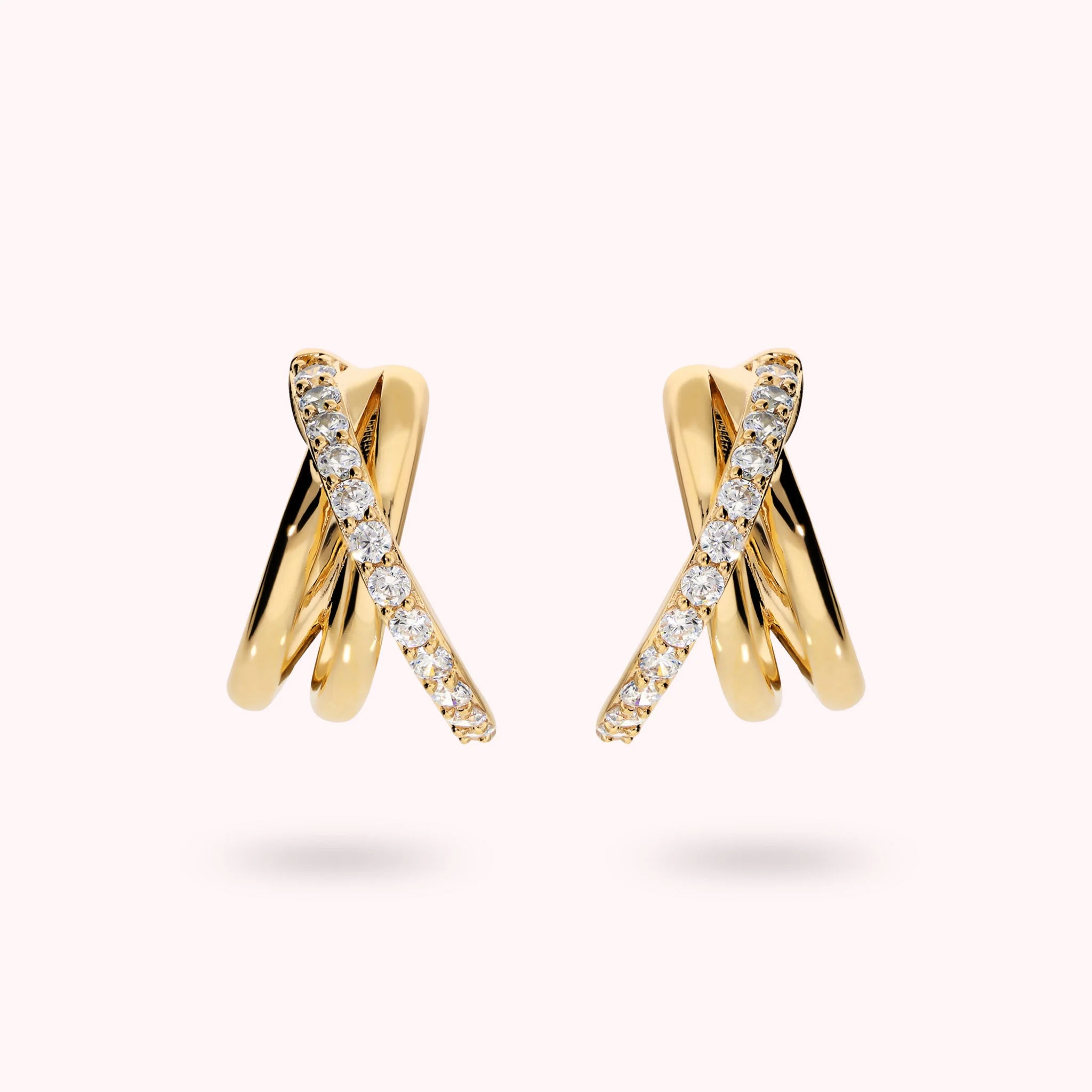 Orecchini Intreccio con Cubic Zirconia