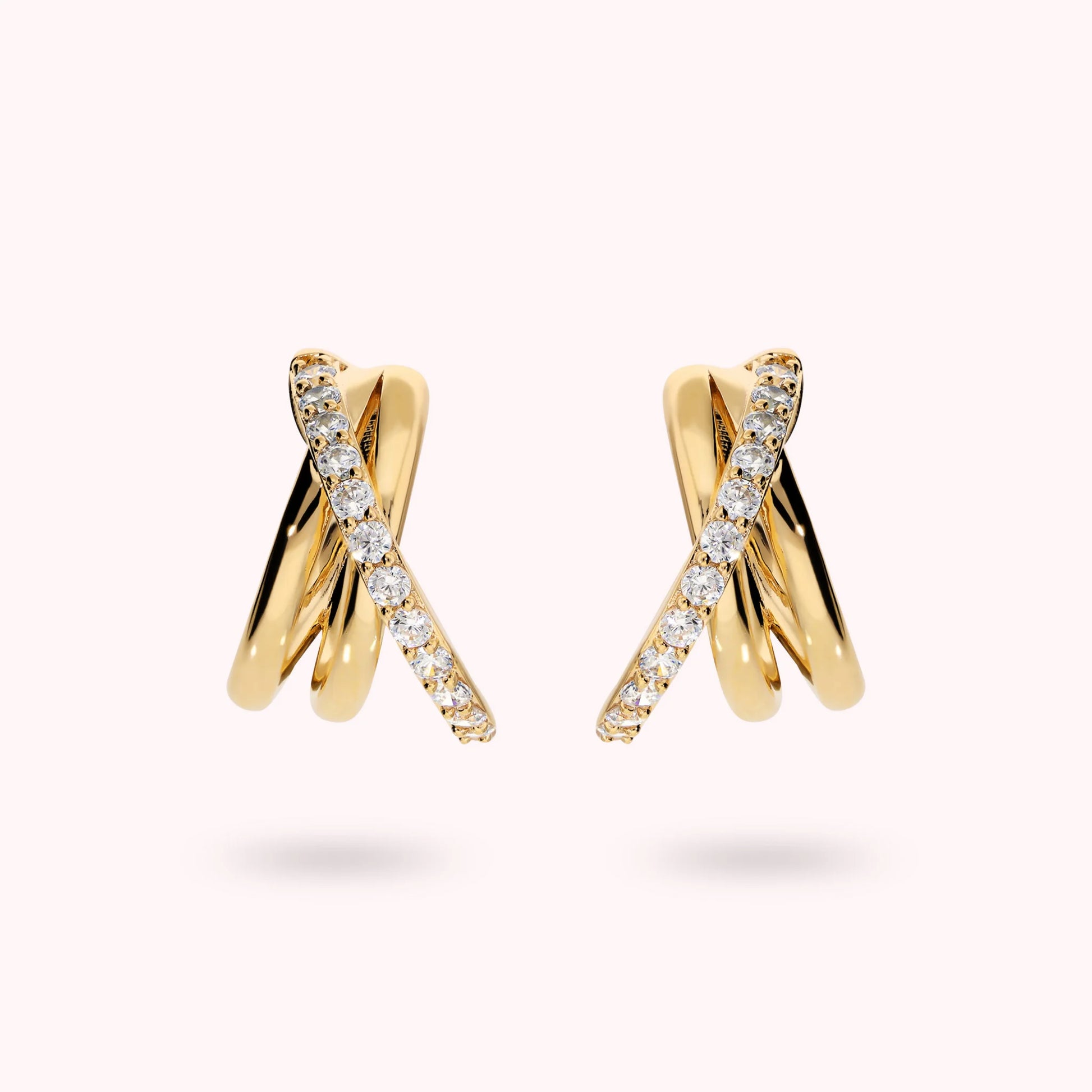 Orecchini Intreccio con Cubic Zirconia