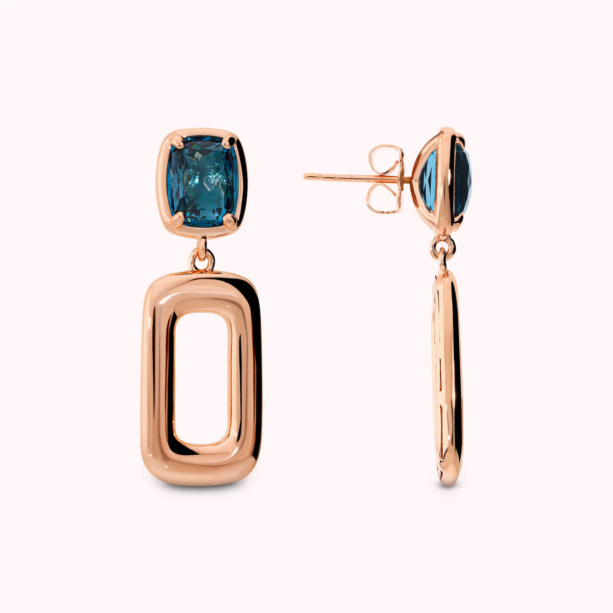 Orecchini Essentiel Pendenti con Prisma Gem a Baguette