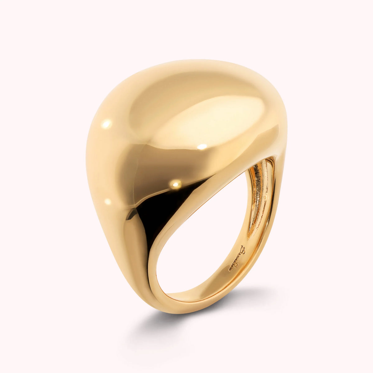 Graduated Glossy Cocktail Ring