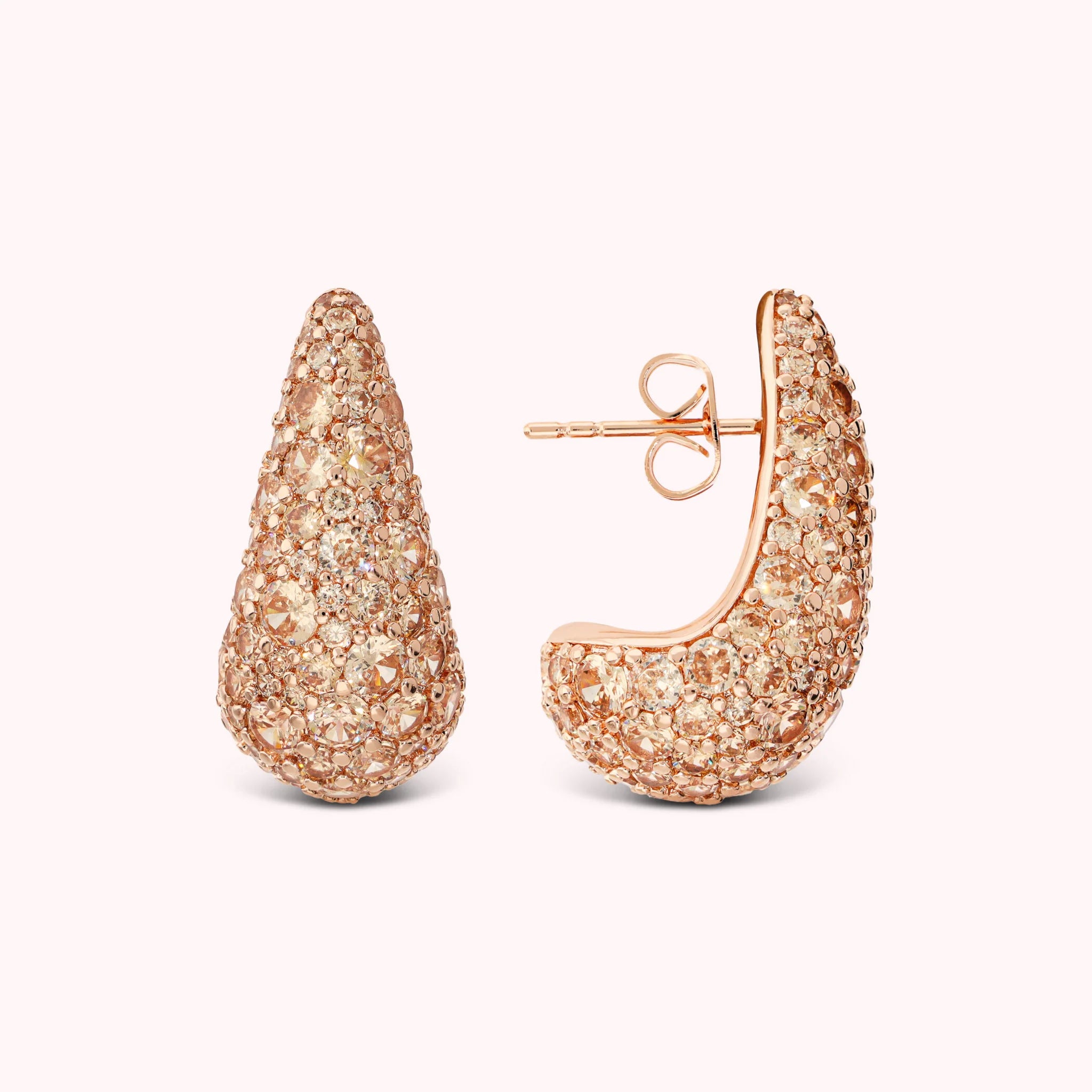 Orecchini a Goccia con Pavé di Cubic Zirconia