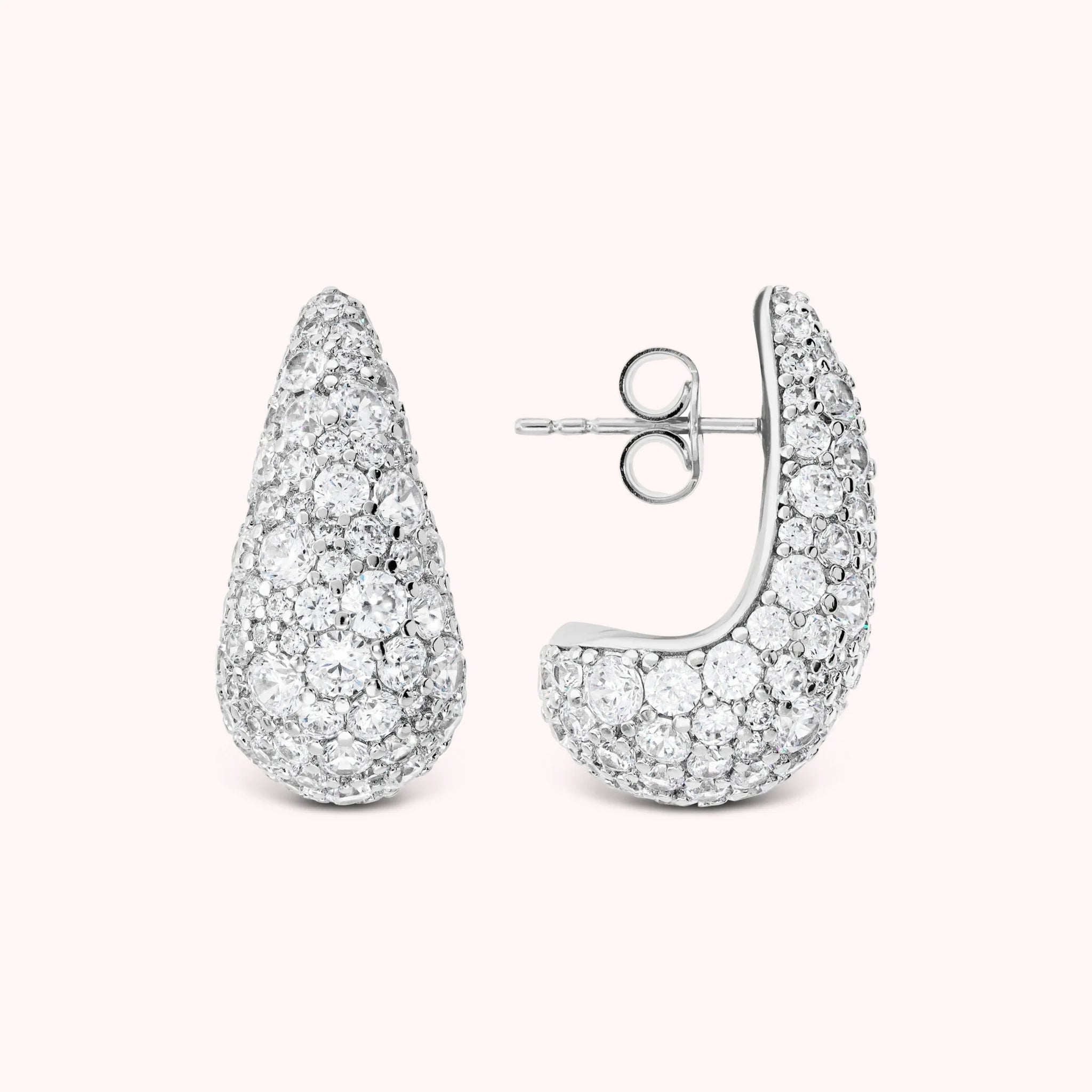 Orecchini a Goccia con Pavé di Cubic Zirconia