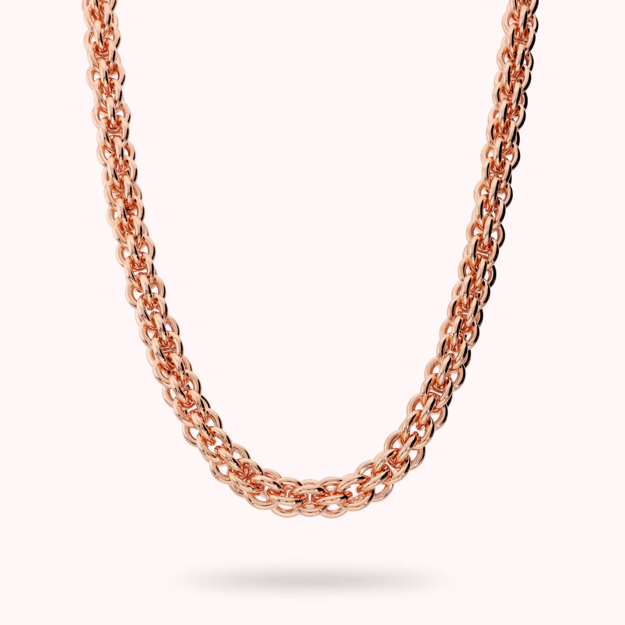 Collana Maglia a Intreccio Lucida