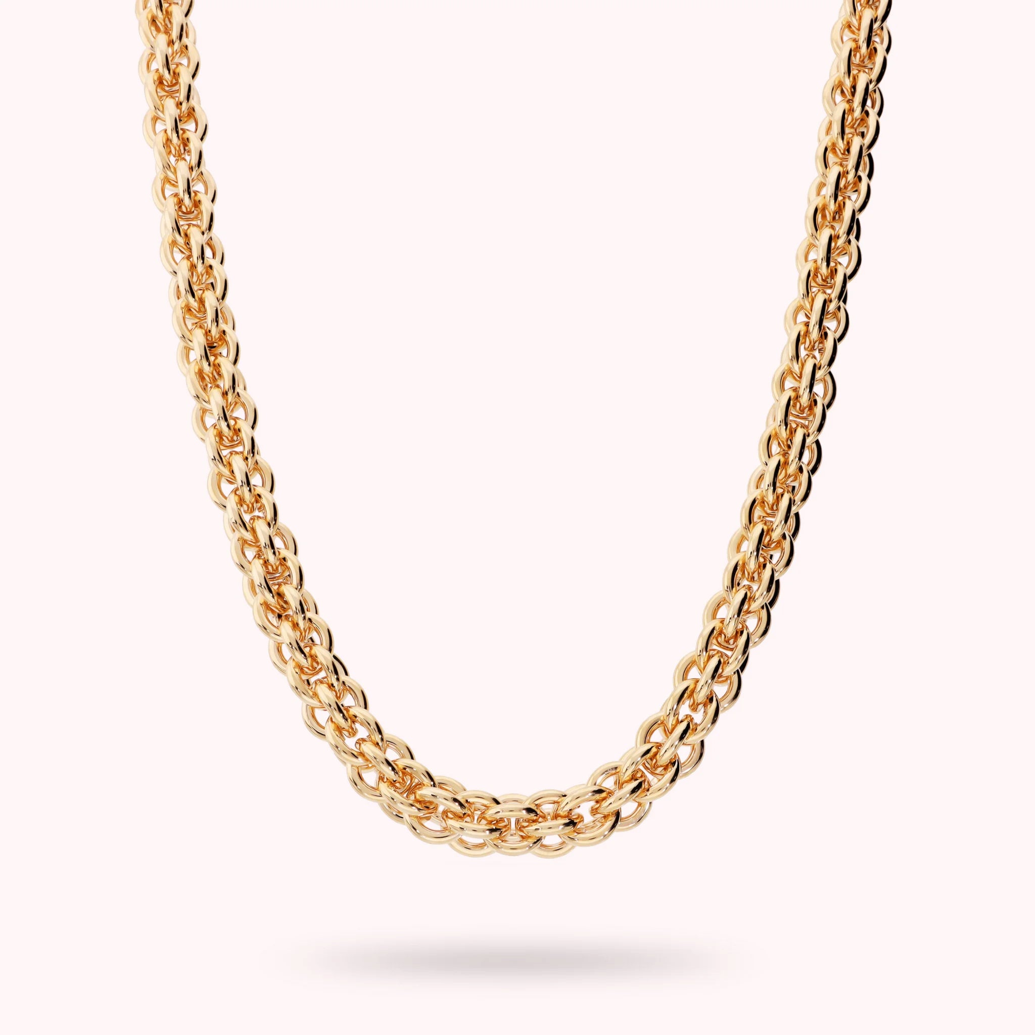 Polished Woven Chain Necklace