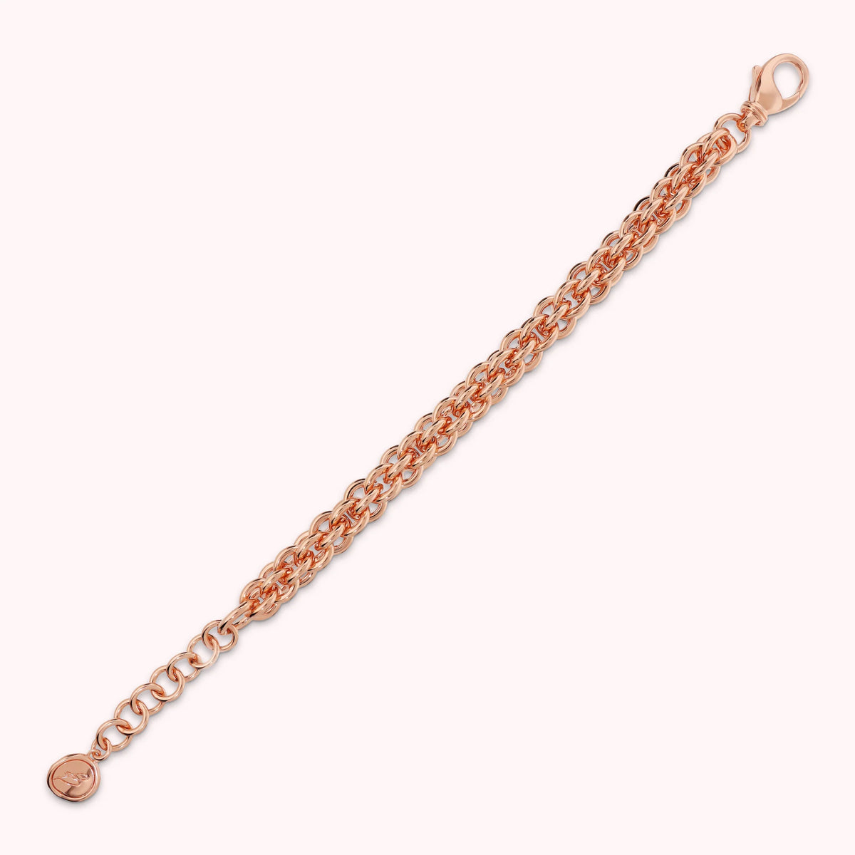 Glossy Woven Link Bracelet