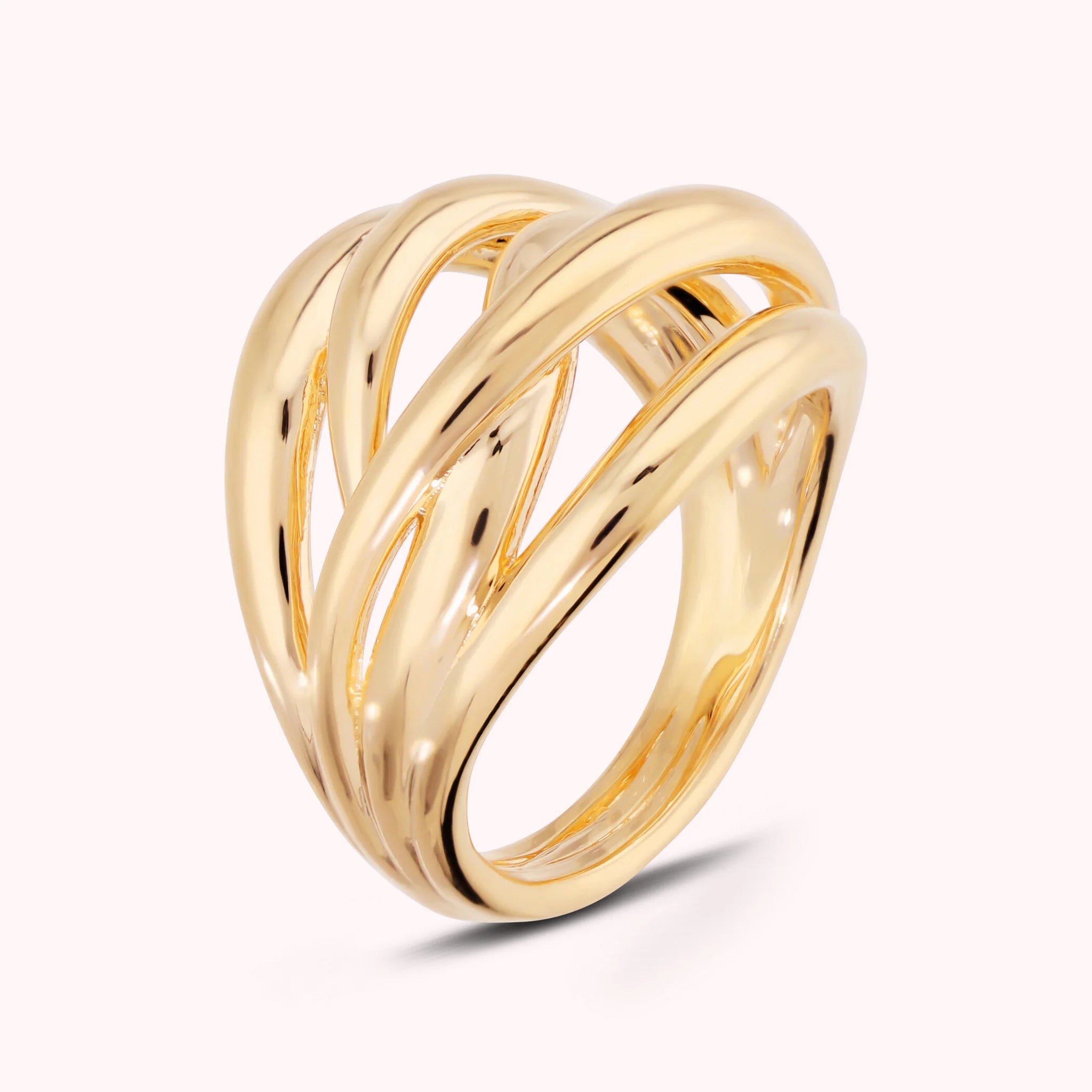 'Flame' Polished Band Ring