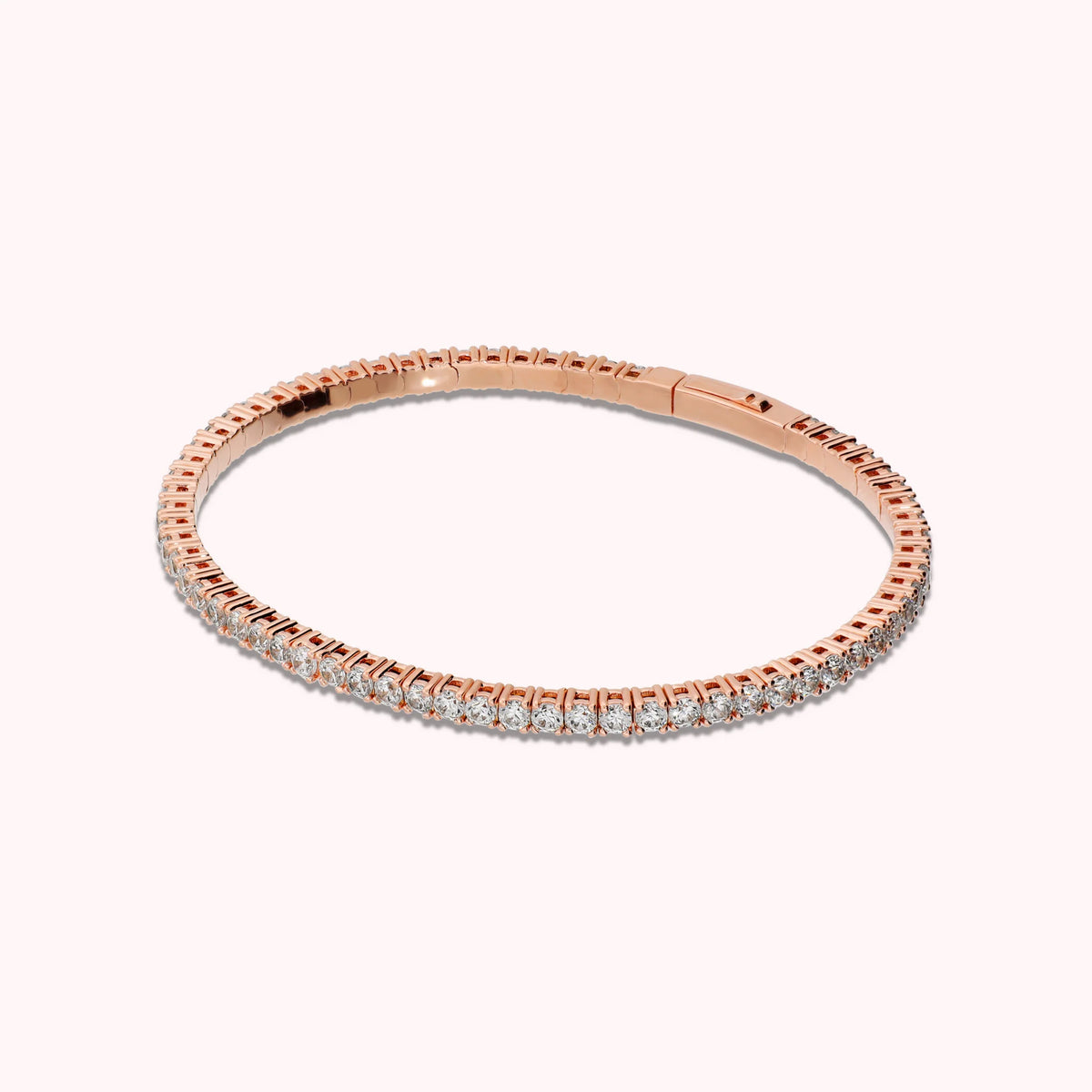 Bracciale Tennis Memory con Cubic Zirconia Placcato Oro 18Kt