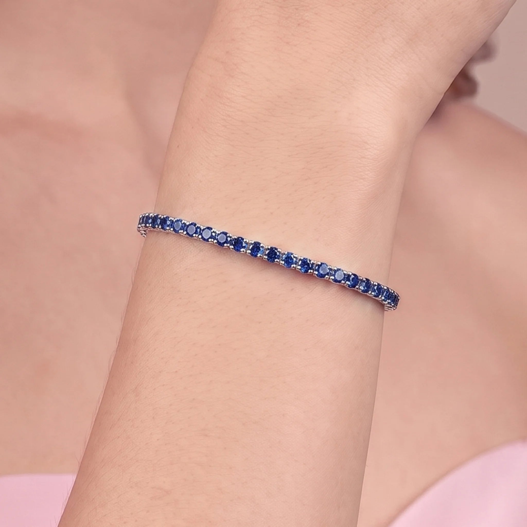Bracelet Tennis Memory avec Cubic Zirconia